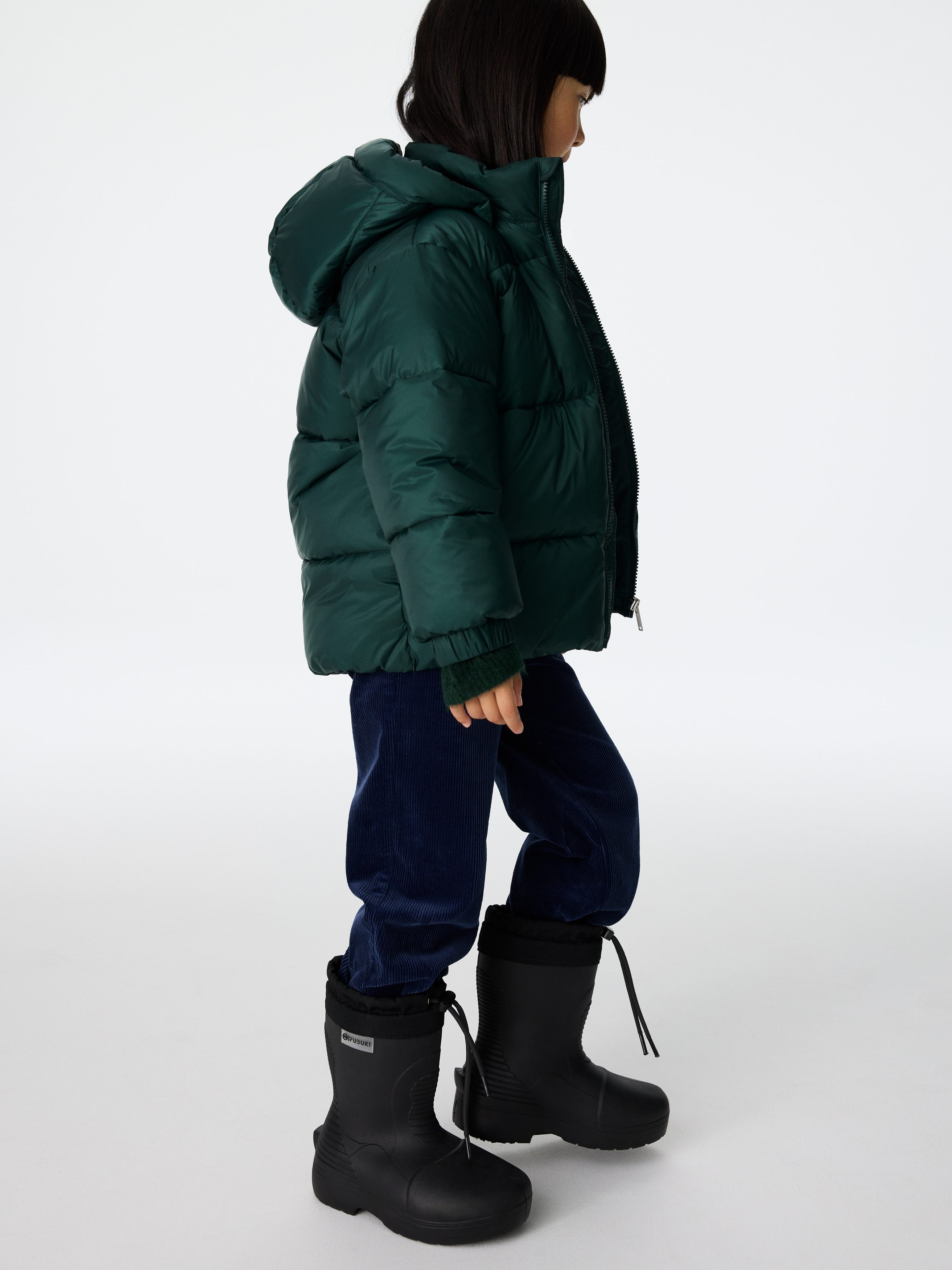 Padded Puffer Jacket - Dark Green - Regular fit - Children - StillMedia/Environmental - 1