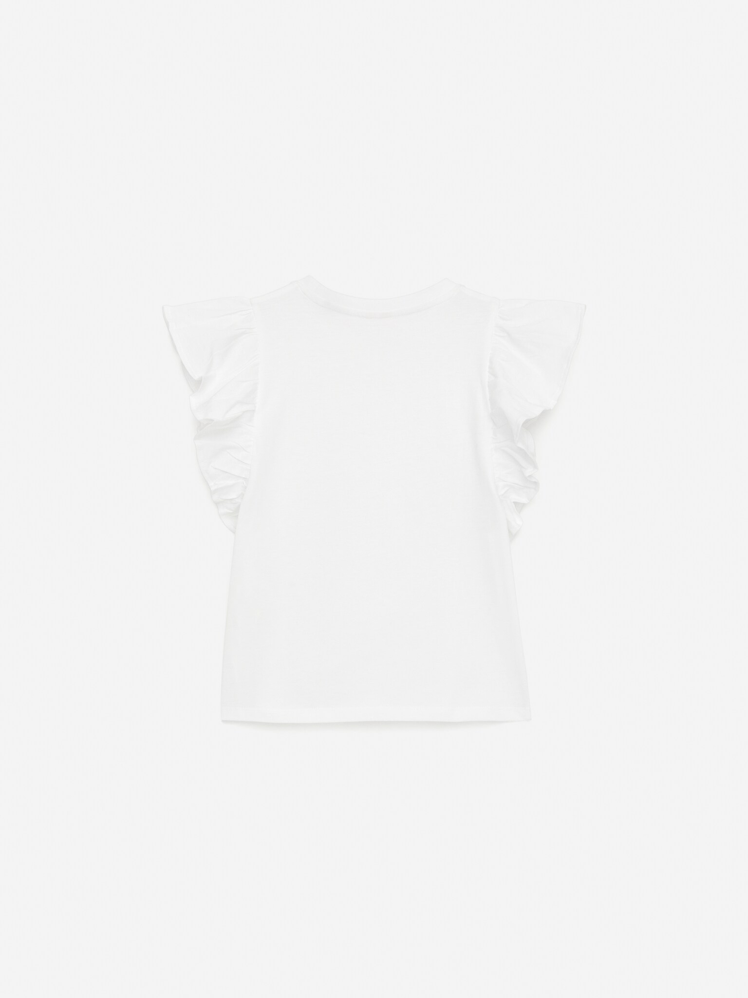 Frill Top - White/Dark Blue/White - 2