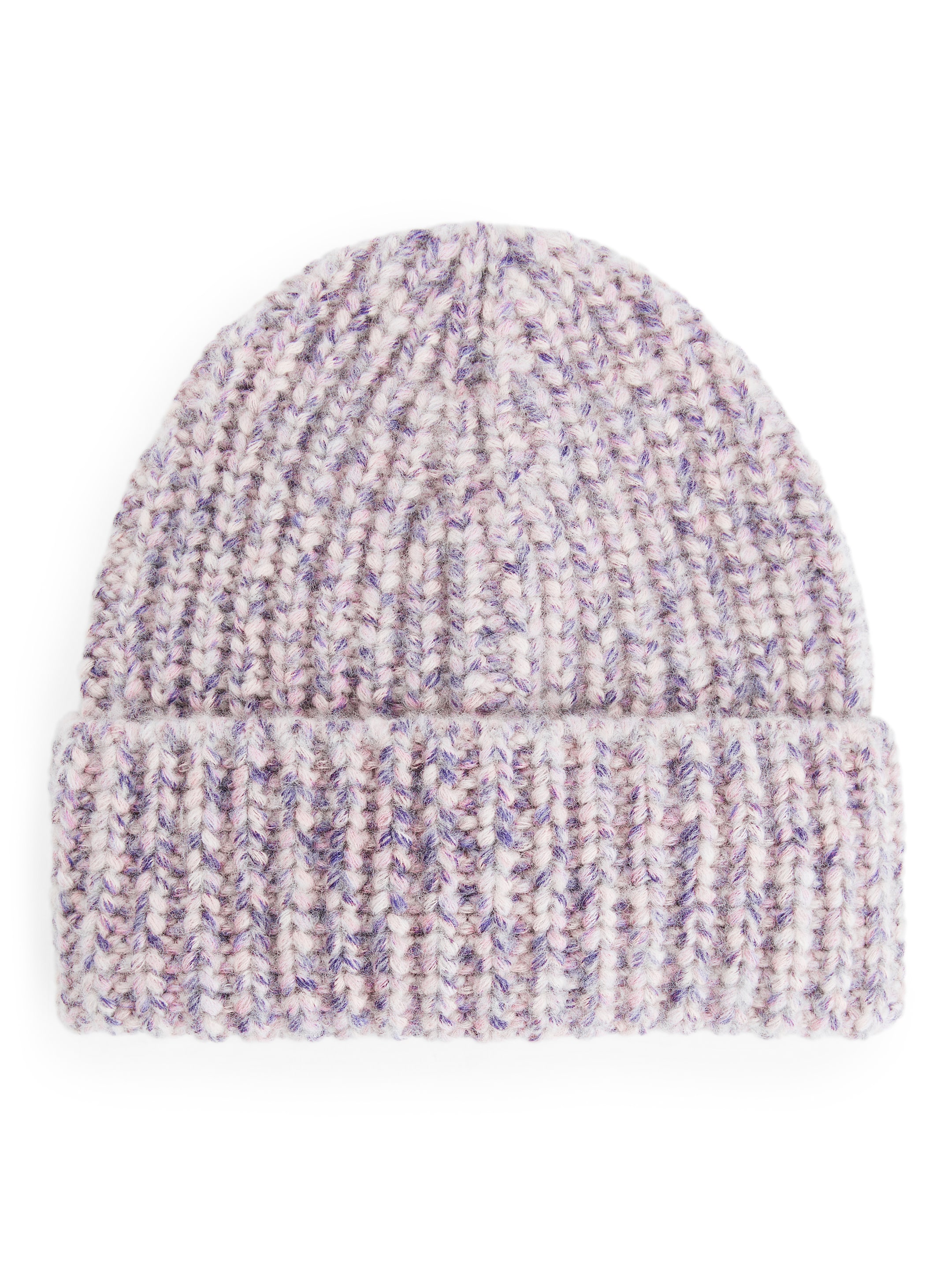 Größeres Bild ansehen: Dicke Beanie mit Space-Dye-Färbung - Flieder meliert - Kids | H&M DE 1