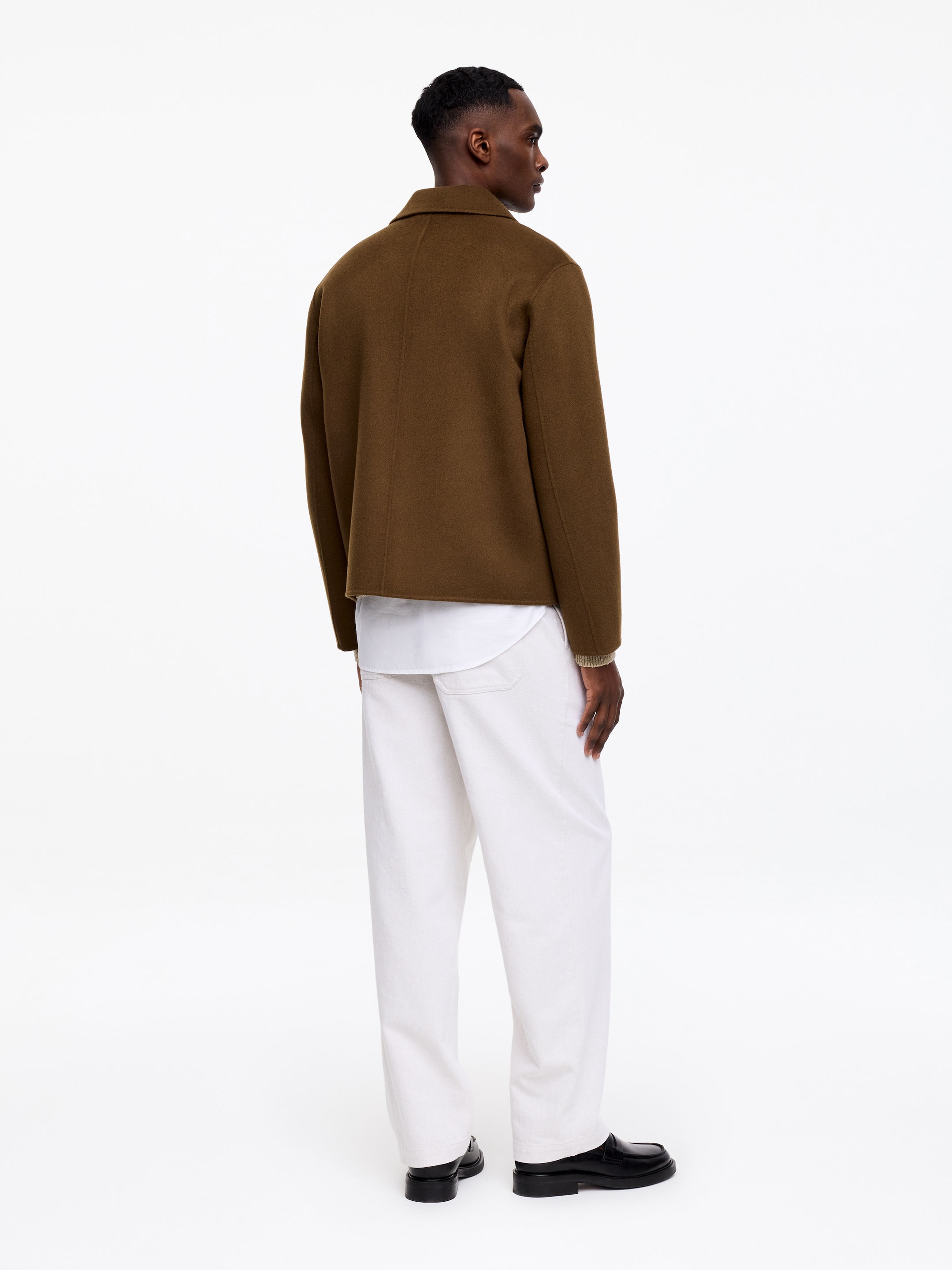 Wool Doublé Jacket - Fudge Brown - Regular fit - Men - StillMedia/Lookbook - 4