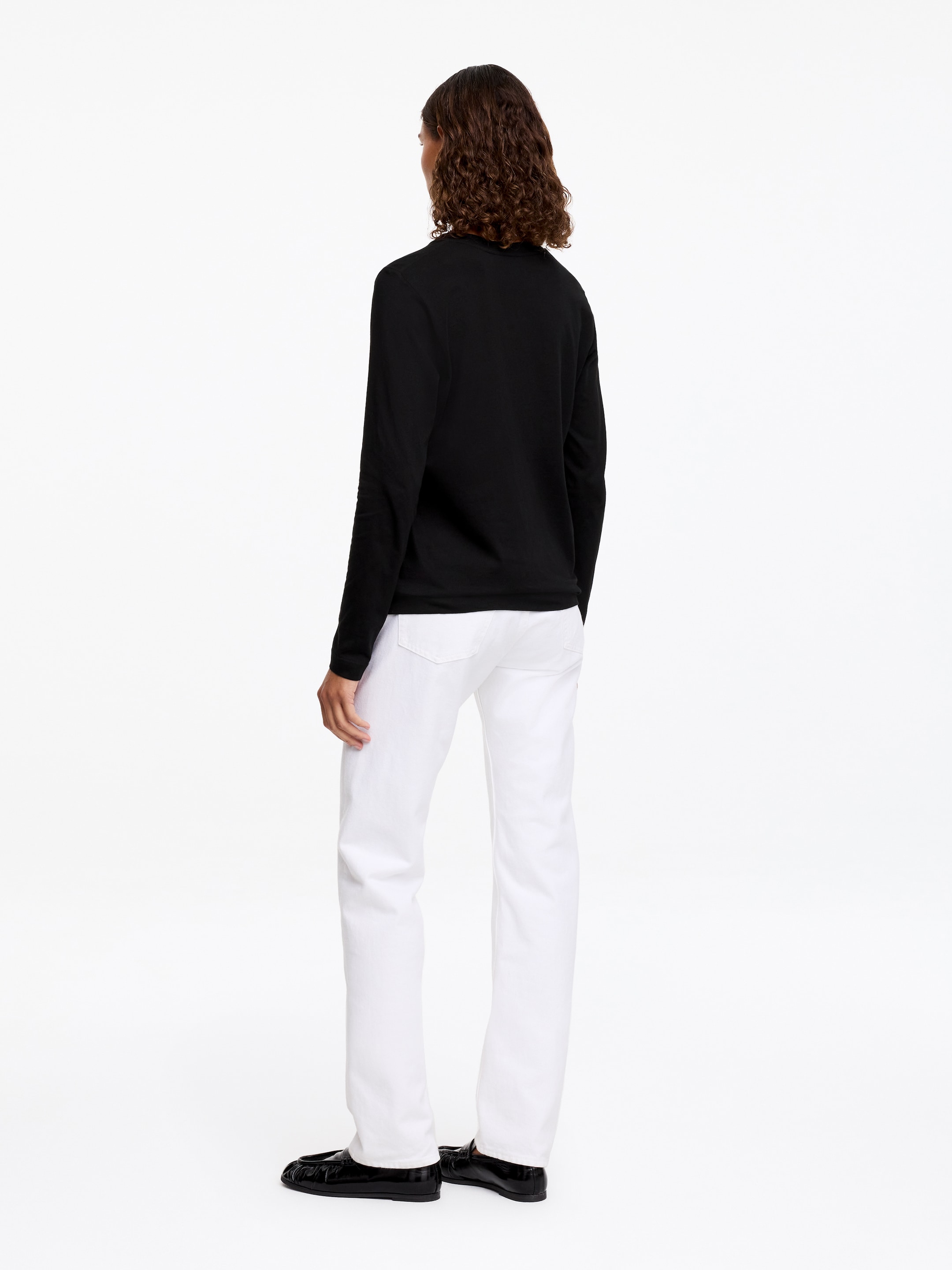 T-shirt Signature a maniche lunghe - Nero - Regular fit - Women - StillMedia/Lookbook - 22