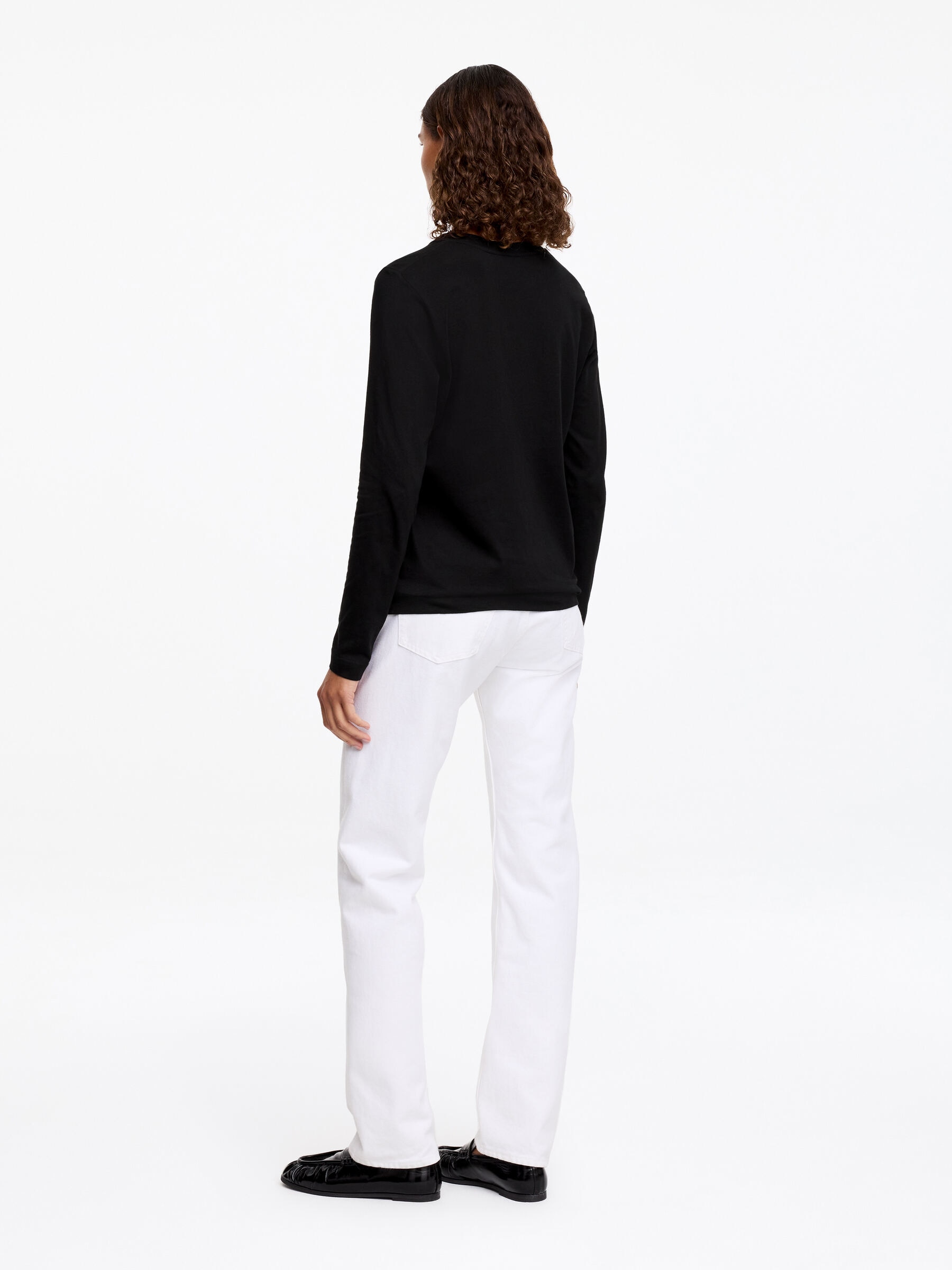 Signature Long-Sleeve T-Shirt - Black - Regular fit - Women - StillMedia/Lookbook - 22