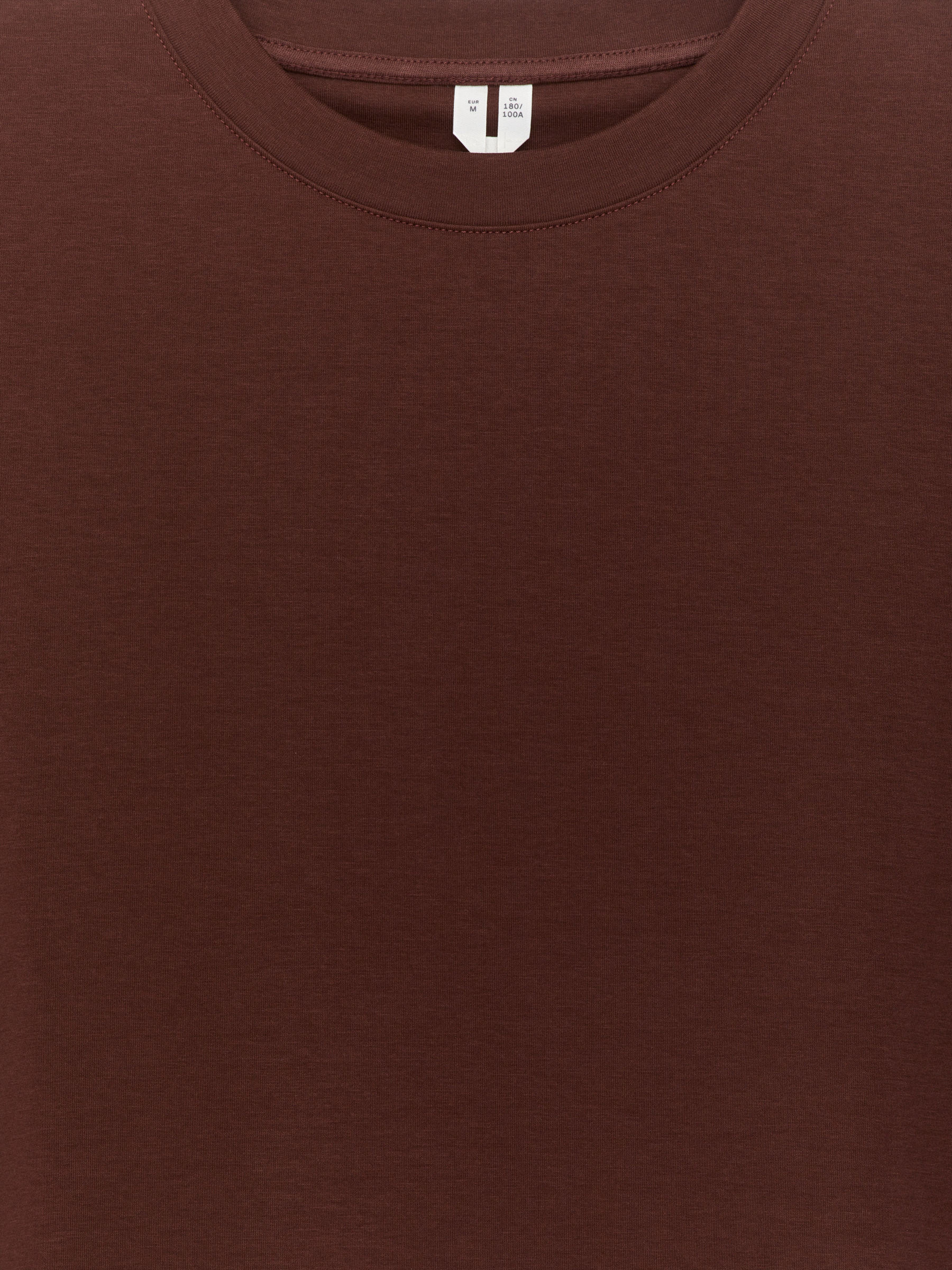 Interlock T-shirt - Dark Burgundy - Loose fit - Men - StillMedia/DescriptiveDetail - 2