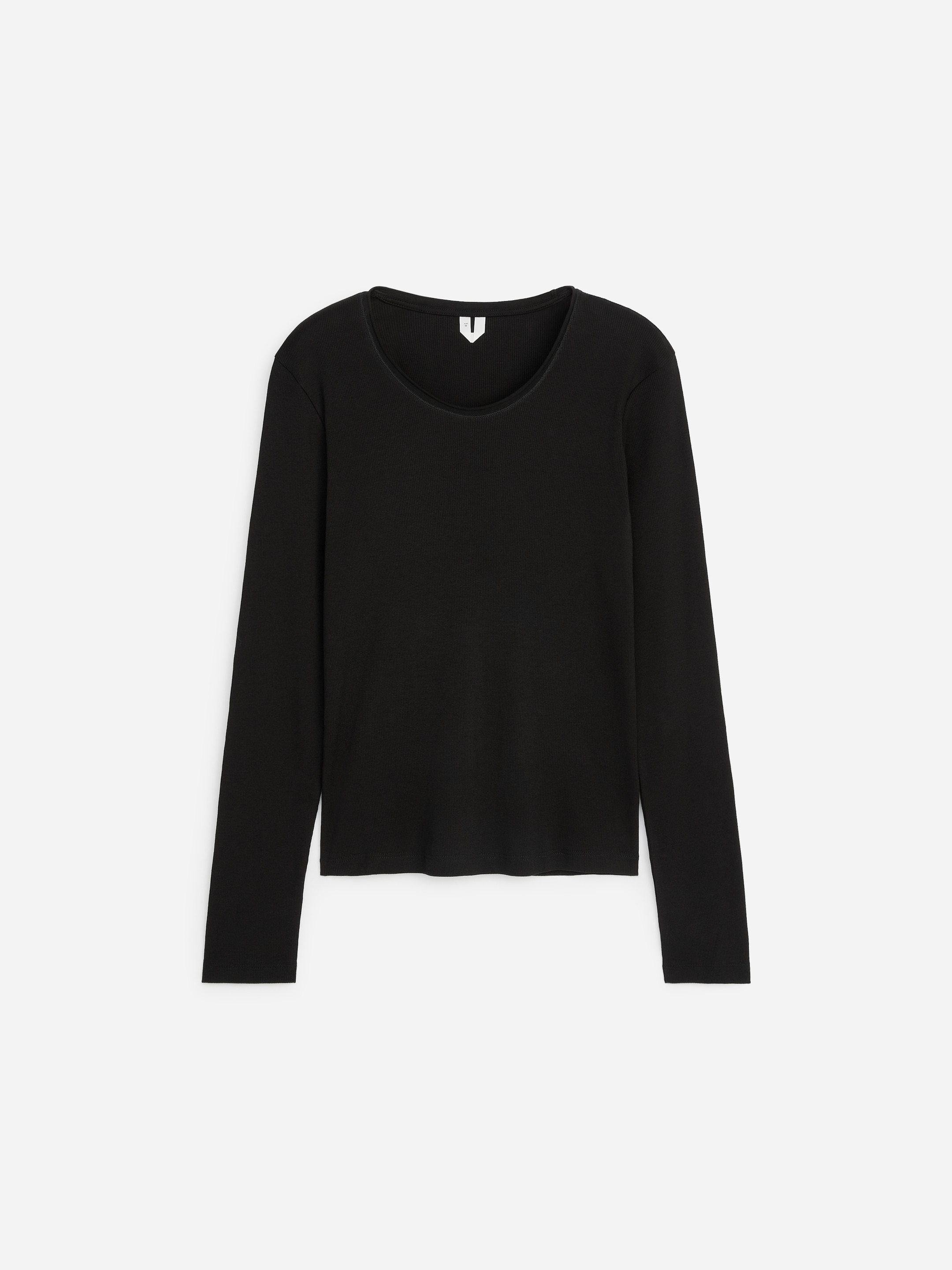 Rib Cotton Top-Black-20172