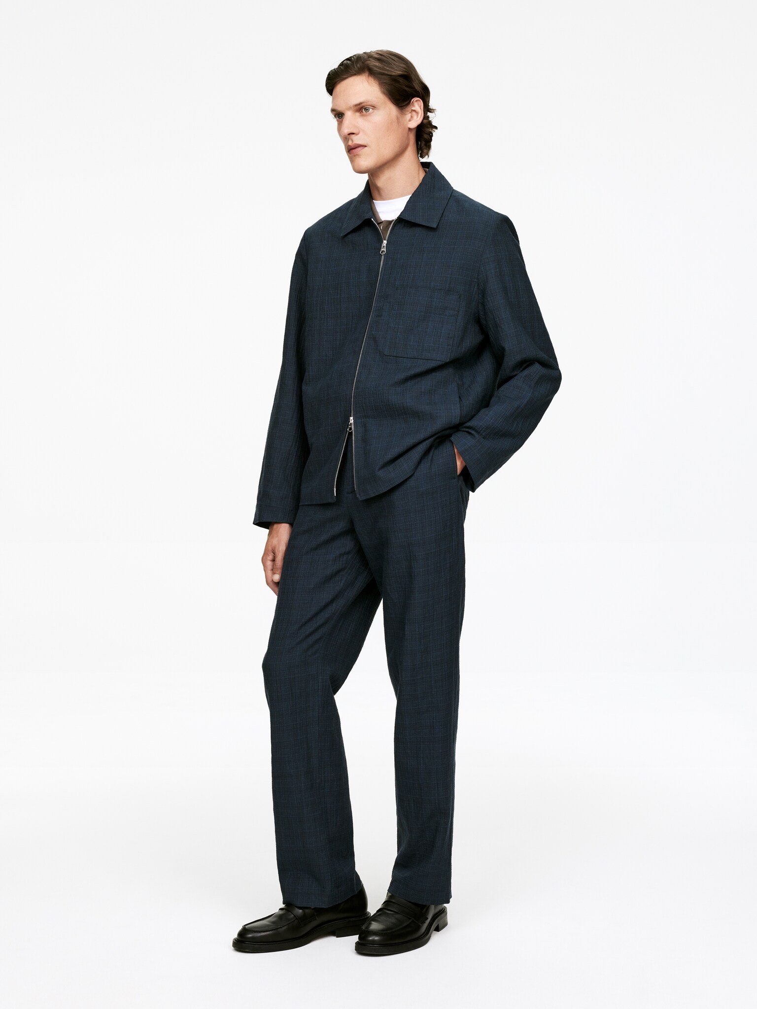 Chaqueta de sirsaca - Azul oscuro - 5