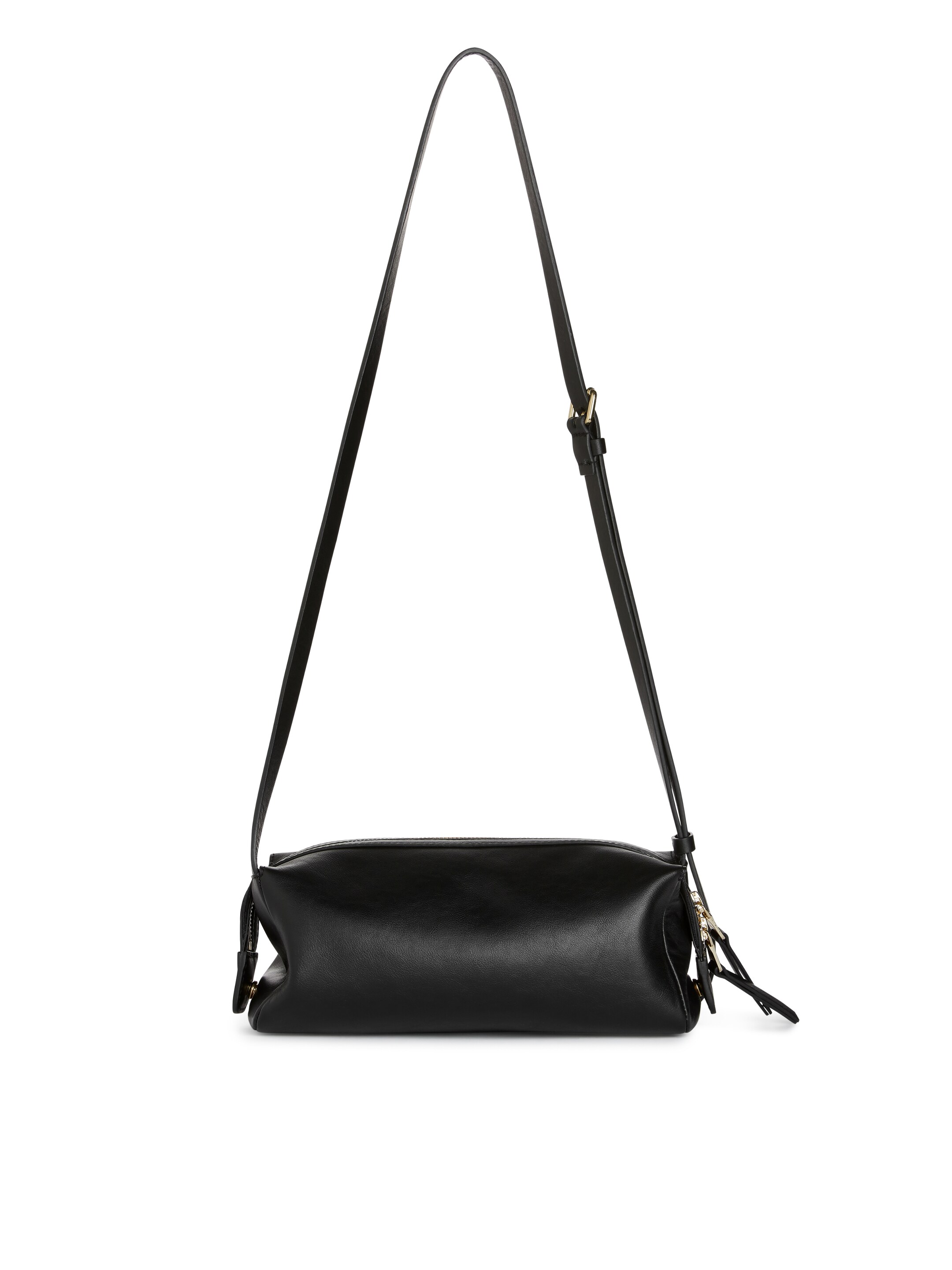 Boxy Crossbody Leather Bag - Black - Women - StillMedia/DescriptiveStillLife - 9
