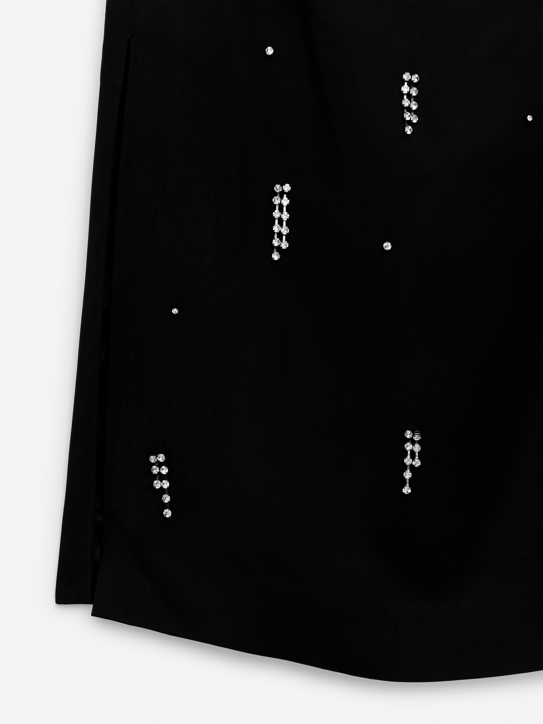 Rhinestone-Detail Midi Skirt - Black - Regular fit - Women - StillMedia/DescriptiveStillLife - 2