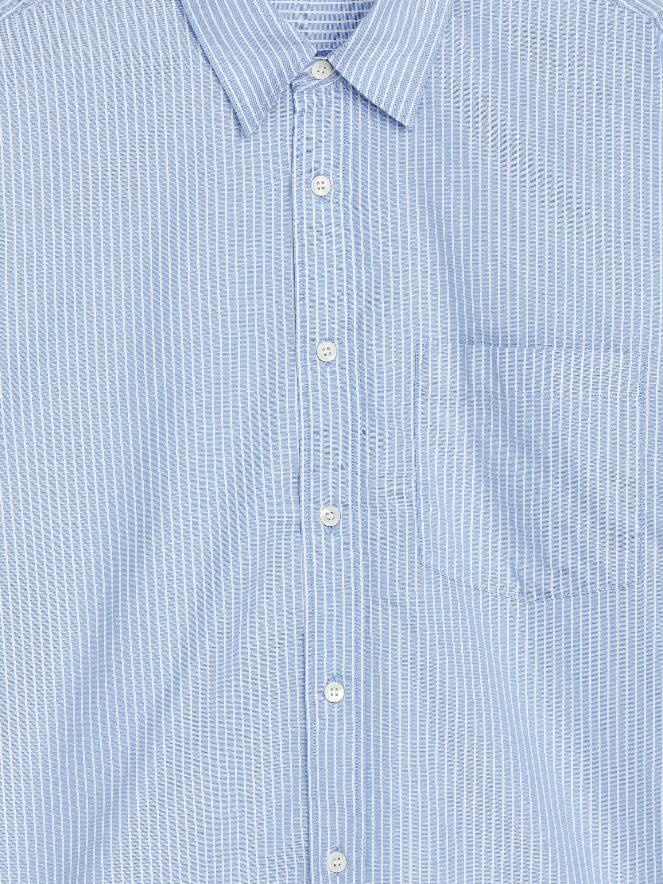 Grösseres Bild ansehen: Lockere Baumwollbluse - Hellblau/Weiß - HERREN | H&M CH 2