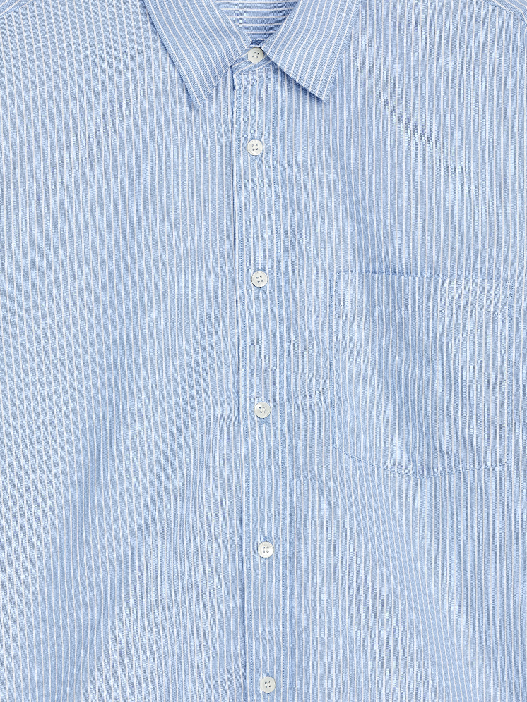 Lockeres Baumwollhemd - Hellblau/Weiß - Relaxed Fit - Herren - StillMedia/DescriptiveDetail - 2