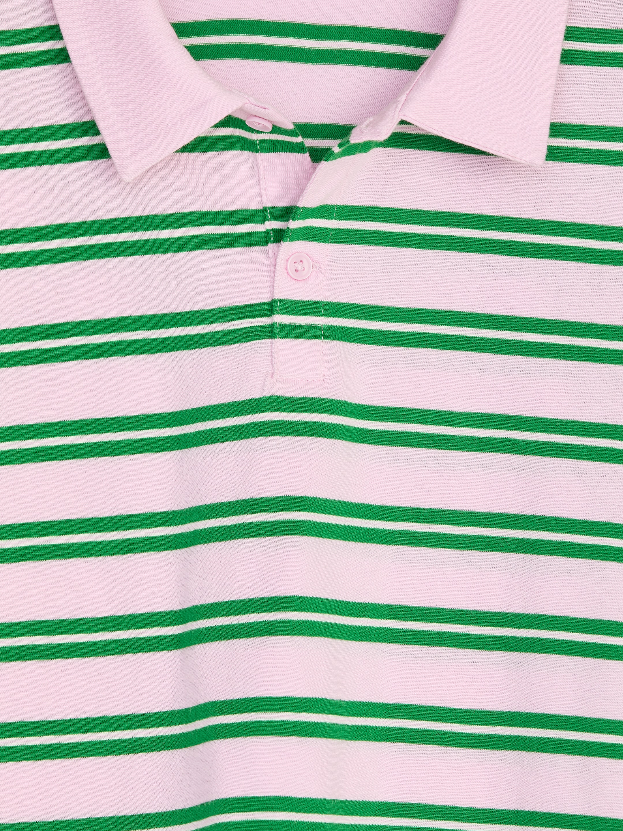 Relaxed Polo Shirt - Pink/Green - Relaxed fit - children - StillMedia/DescriptiveDetail - 1