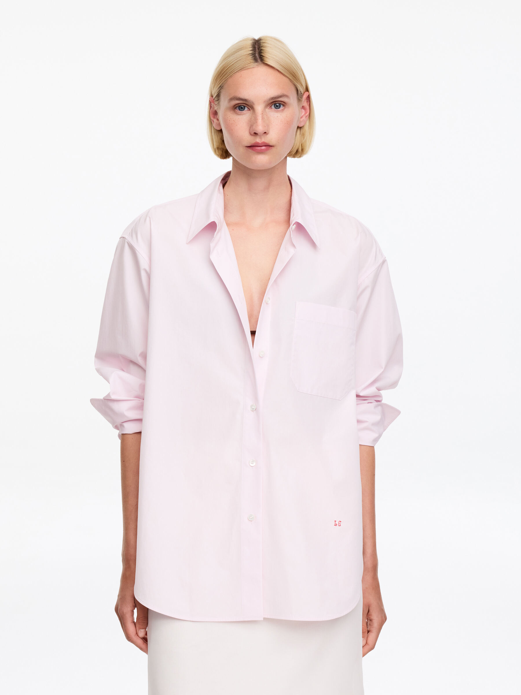ARKET and Laila Gohar Button-Back Shirt-#DAD1DD-18864