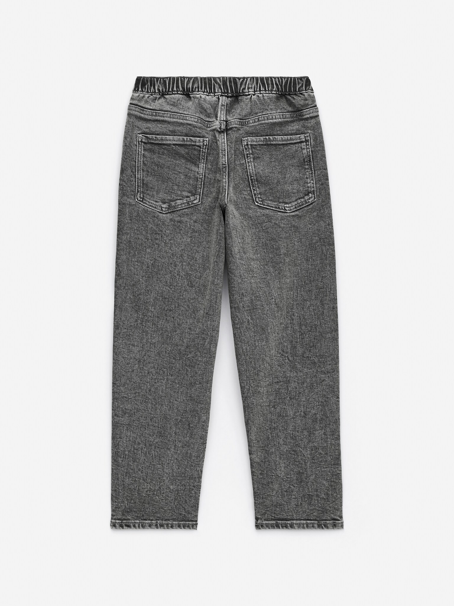 Pull-On Denim Trousers - Washed Grey/Blue/Black/Dark Blue/Light Blue/Washed Black/Mid Blue - 3