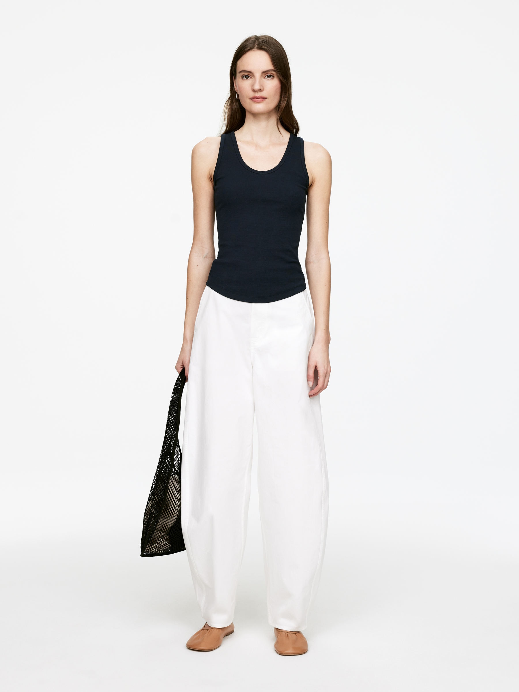 Rib Tank Top - Dark Blue - Slim fit - Women - StillMedia/Lookbook - 3