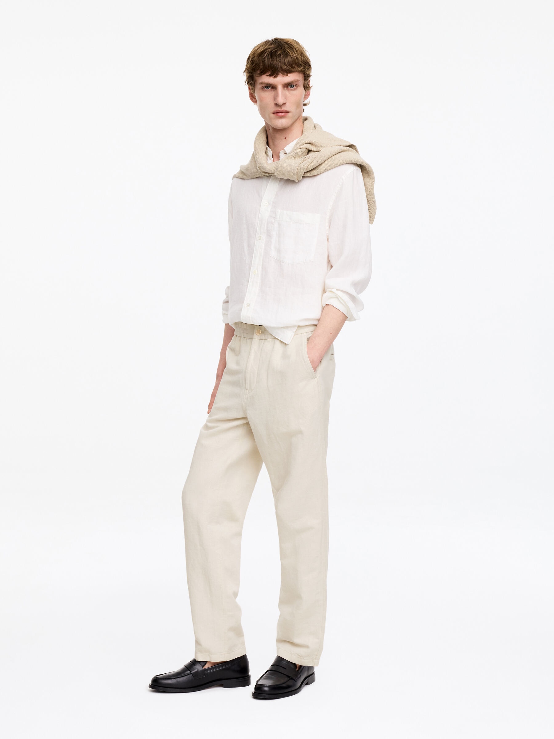 Hose aus Leinenmix - Beige - Relaxed Fit - Men - StillMedia/Lookbook - 9
