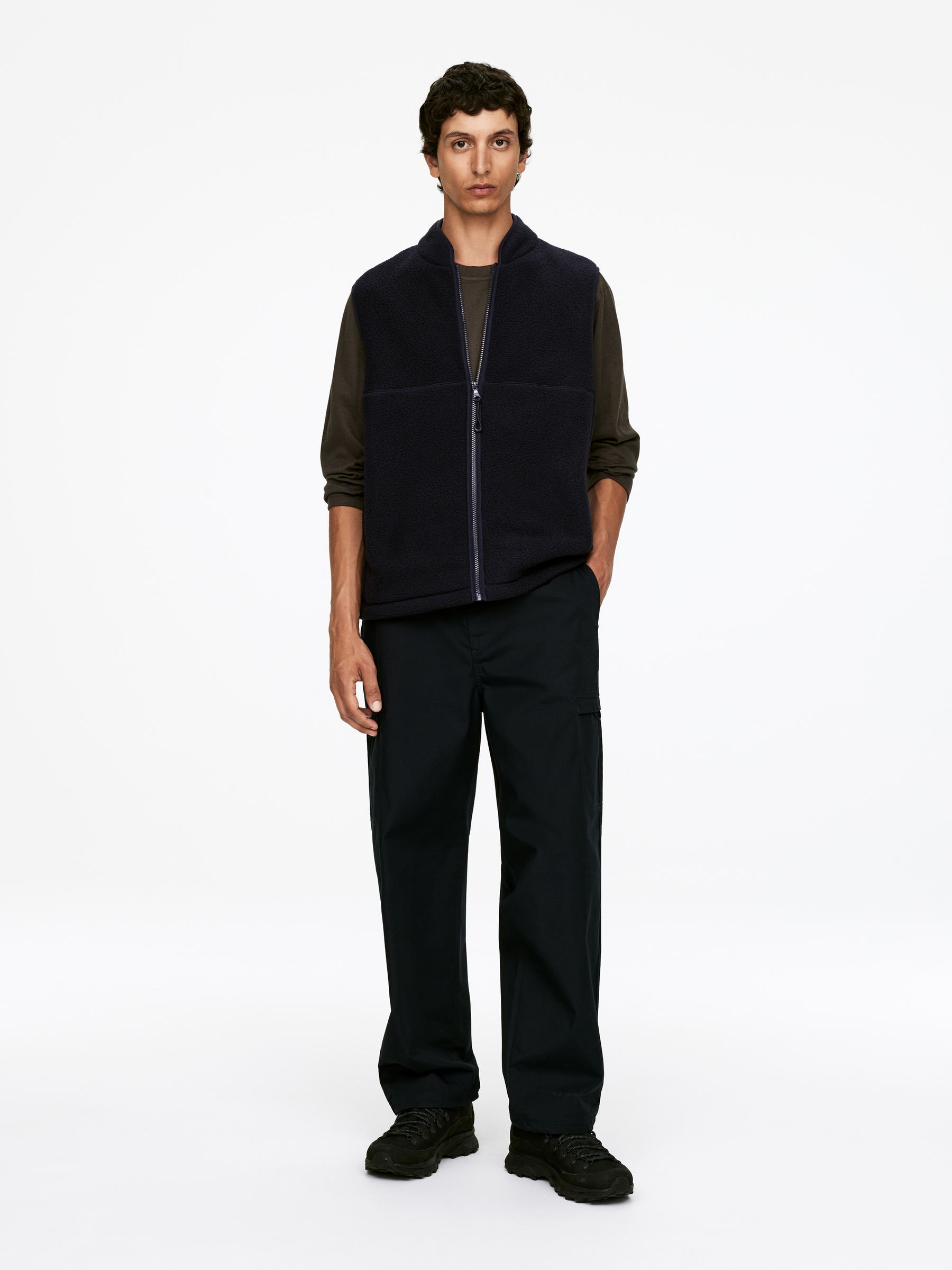 Active Fleece Vest-#40424E-16370