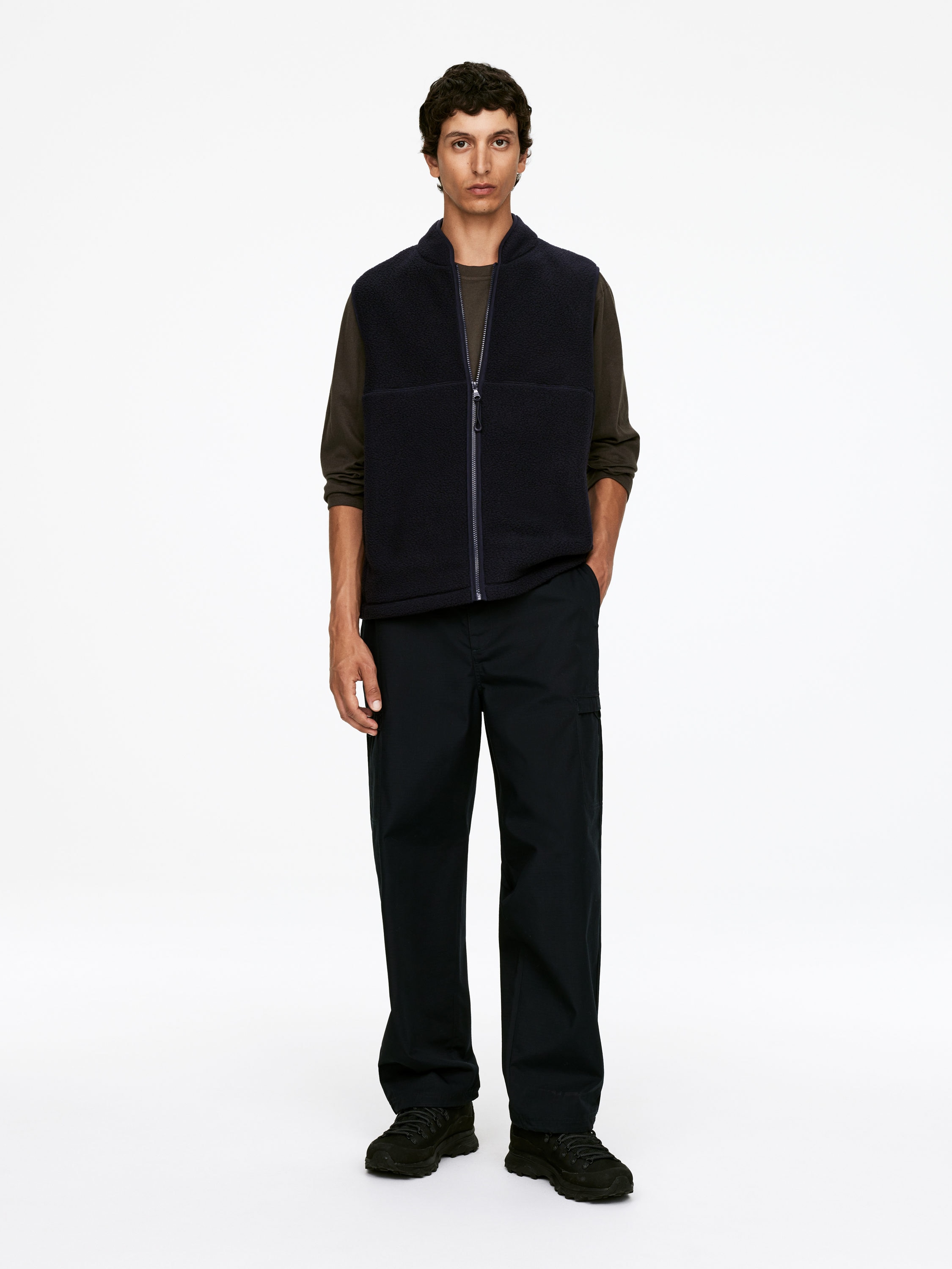 Active Fleece Vest-#40424E-16370