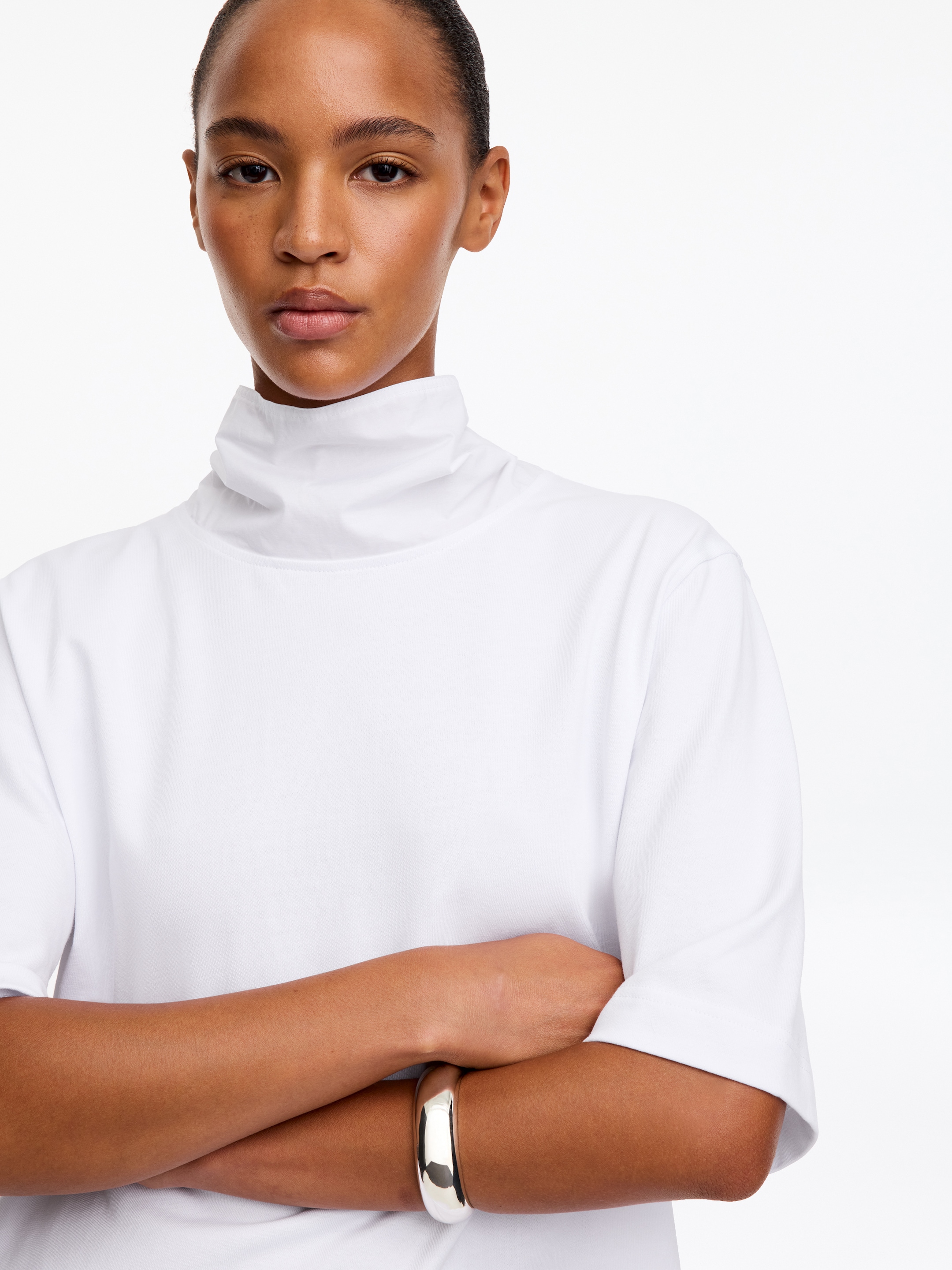 Top con cuello de bufanda - Blanco - Corte estándar - women - StillMedia/Lookbook - 5