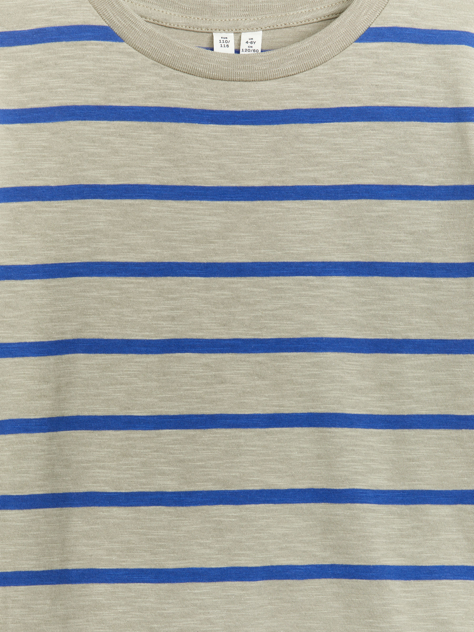 T-Shirt aus Flammengarn - Khaki/Blau - Oversize - Kinder - StillMedia/DescriptiveDetail - 2