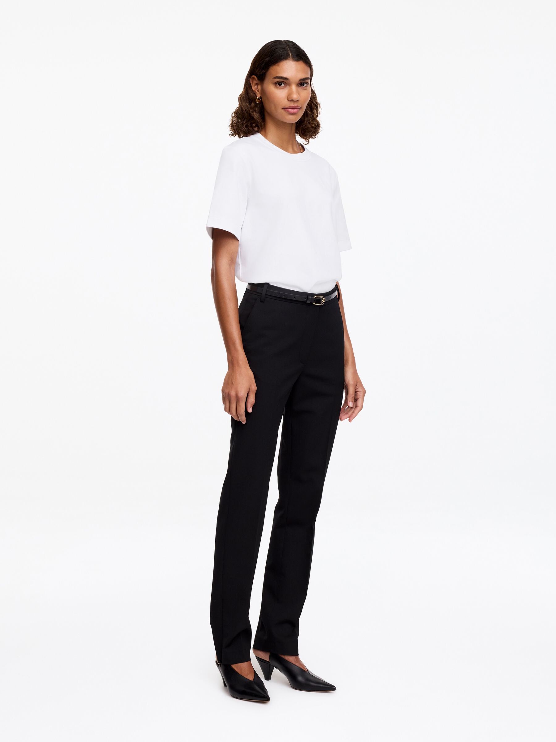 T-shirt signature structuré - Blanc - Regular fit - Femme - StillMedia/Lookbook - 32