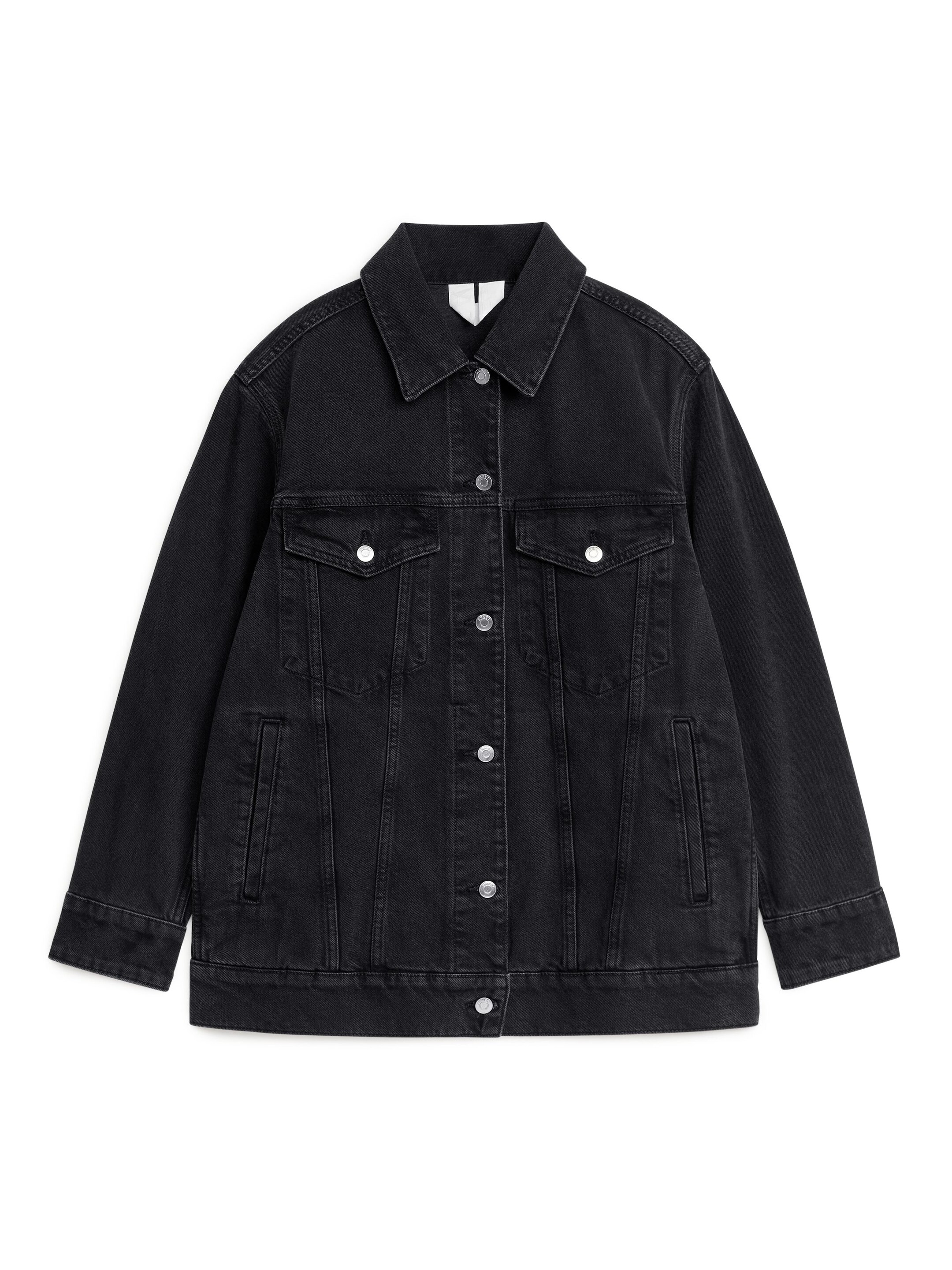 Se større billede: Oversized denimjakke - Sort - DAME | H&M DK 1