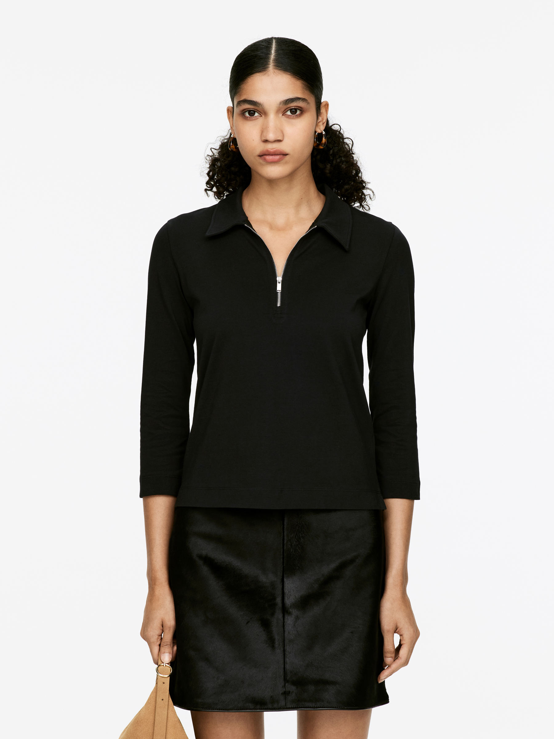 Top con media cremallera-#272627-15948