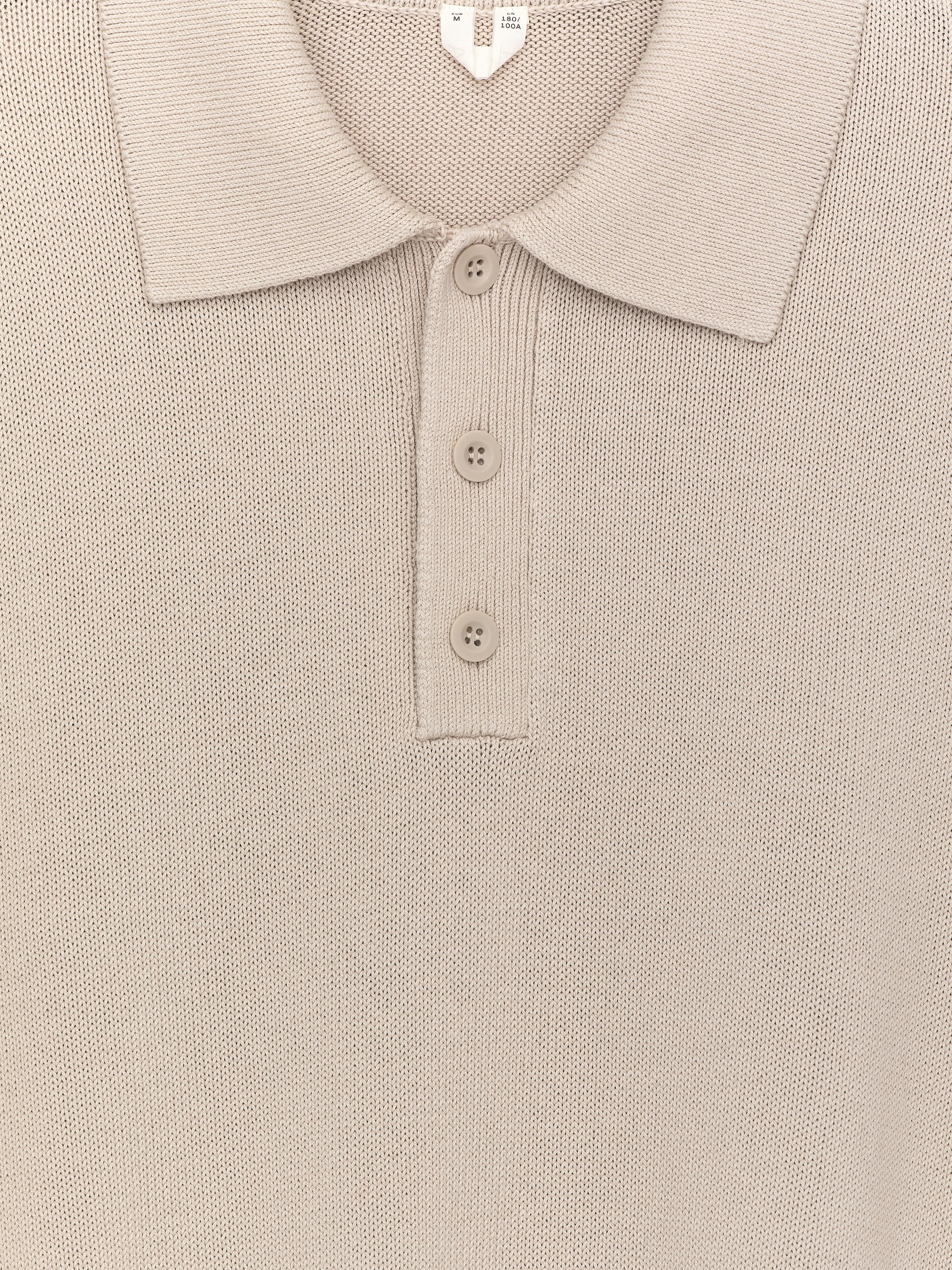 Cotton Lyocell Polo Shirt - Beige - Regular fit - Men - StillMedia/DescriptiveStillLife - 2