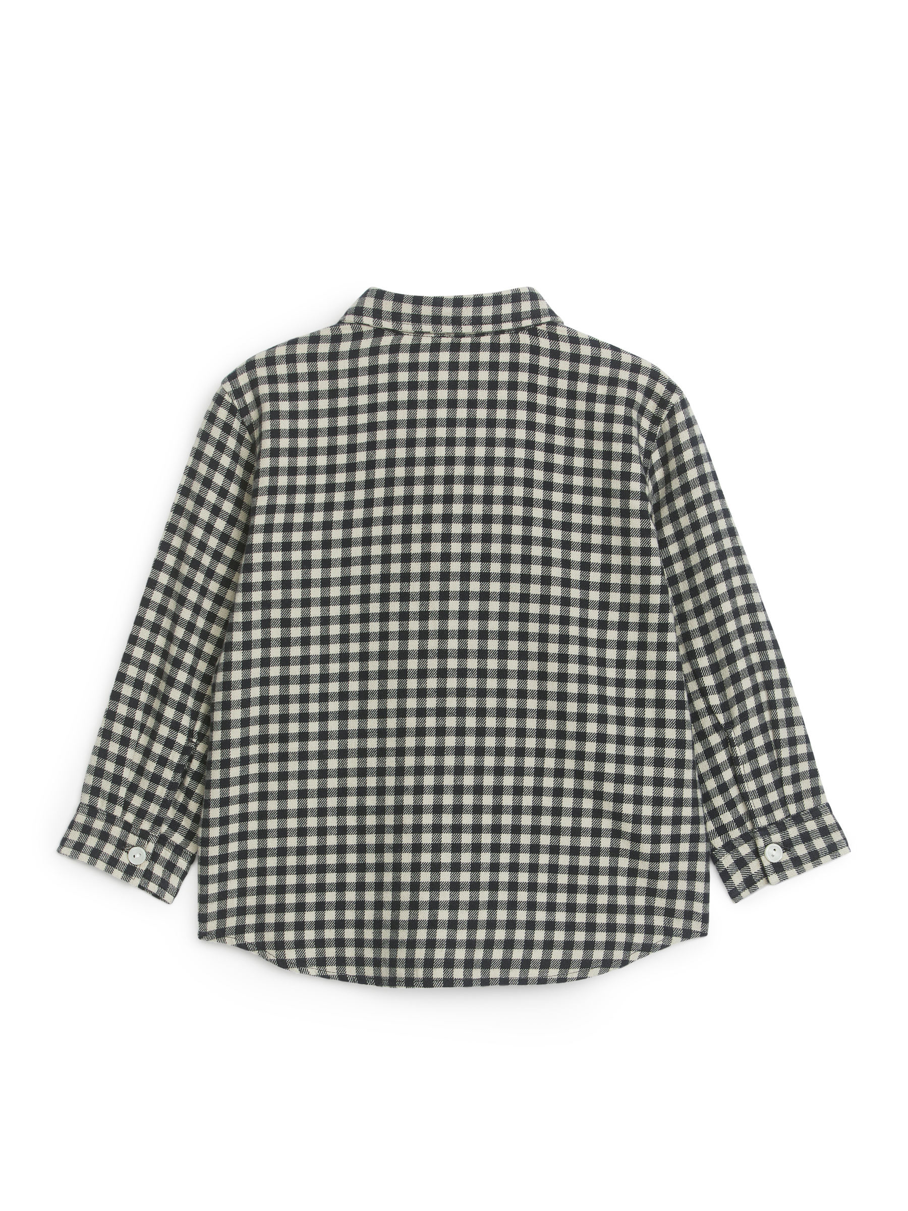 Checked Flannel Shirt - Black/White - Regular fit - Children - StillMedia/DescriptiveStillLife - 2