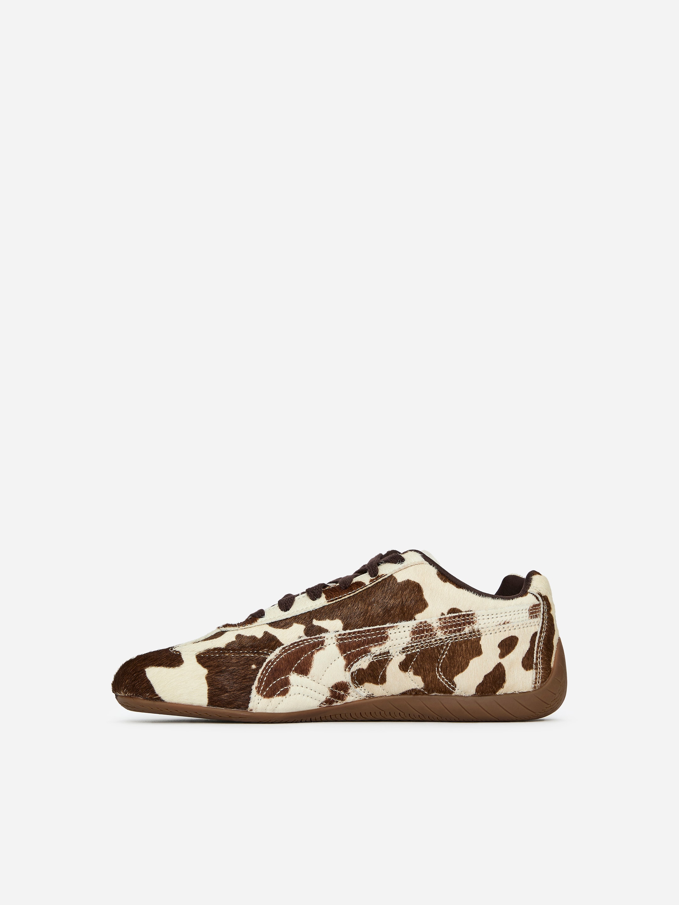 Puma Speedcat Cow Print Trainers - Beige/Brown/Cowhide Print - Women - StillMedia/DescriptiveStillLife - 3