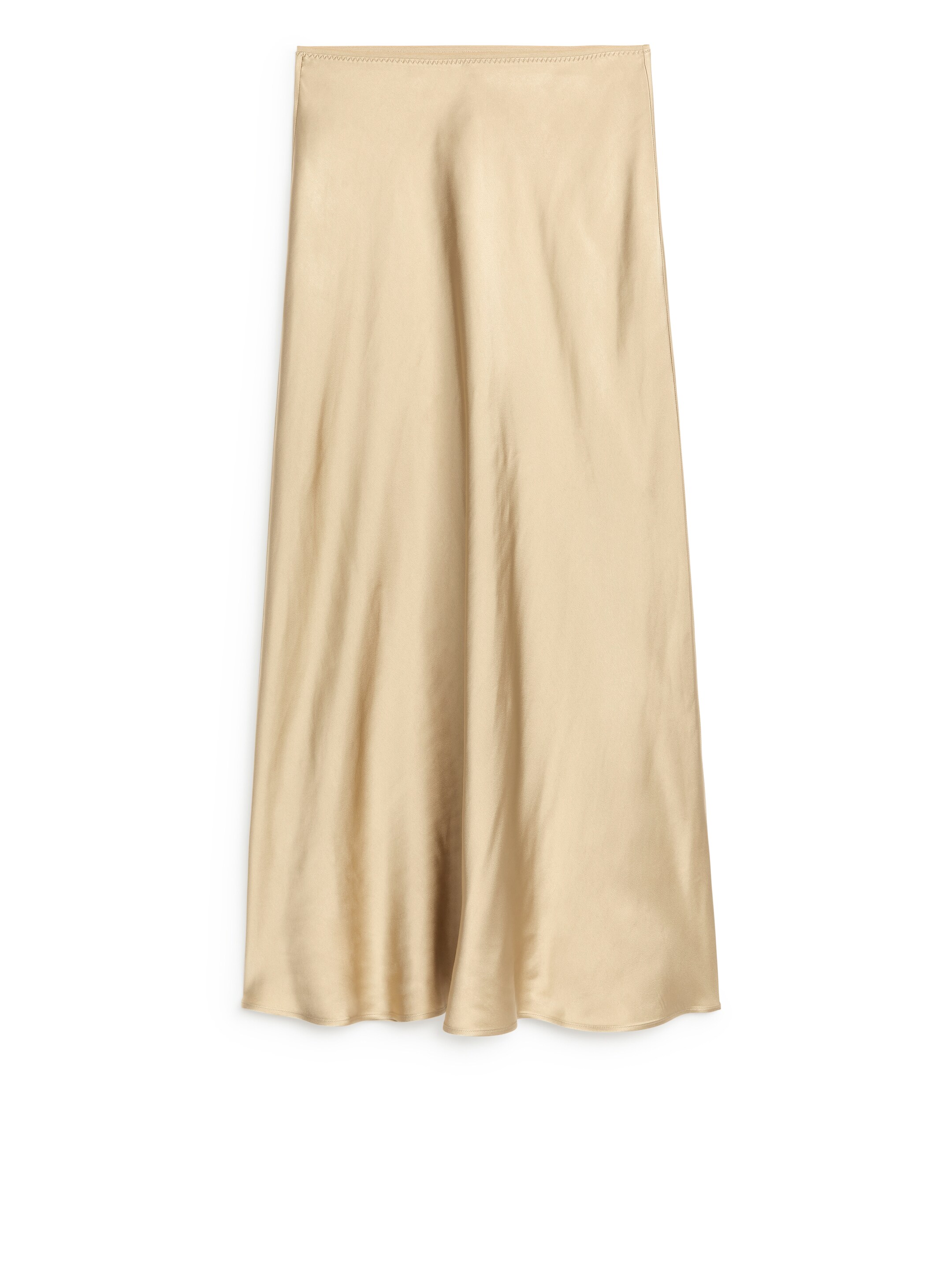 Größeres Bild ansehen: Maxirock aus Satin - Beige - Ladies | H&M DE 1