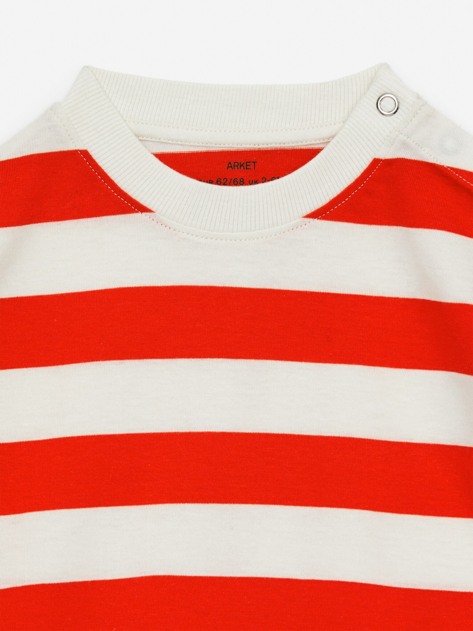 Langarmbody - Rot/Cremeweiß - 3