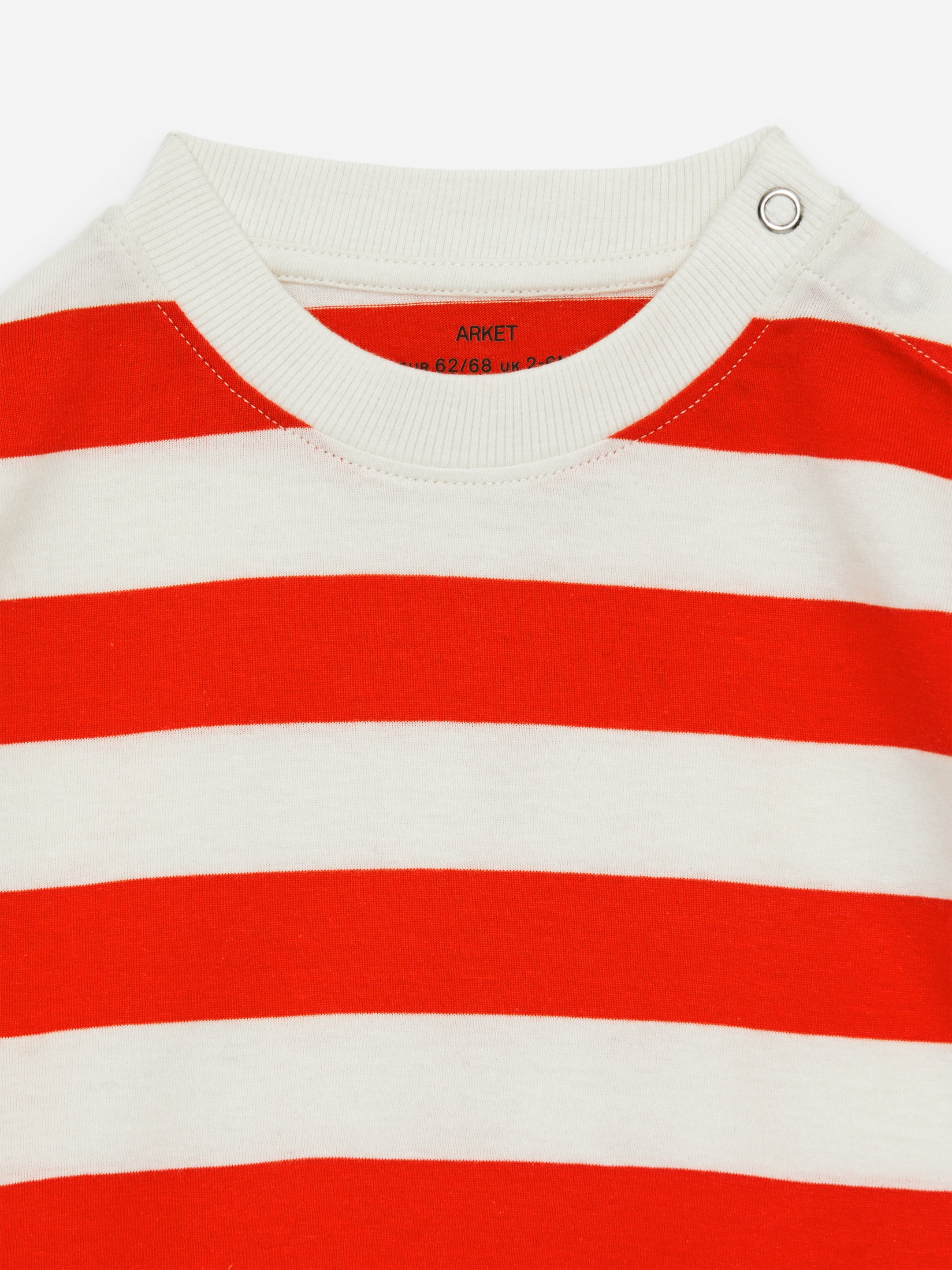 Visa större bild: Långärmad body - Röd/offwhite - BARN | H&M SE 3