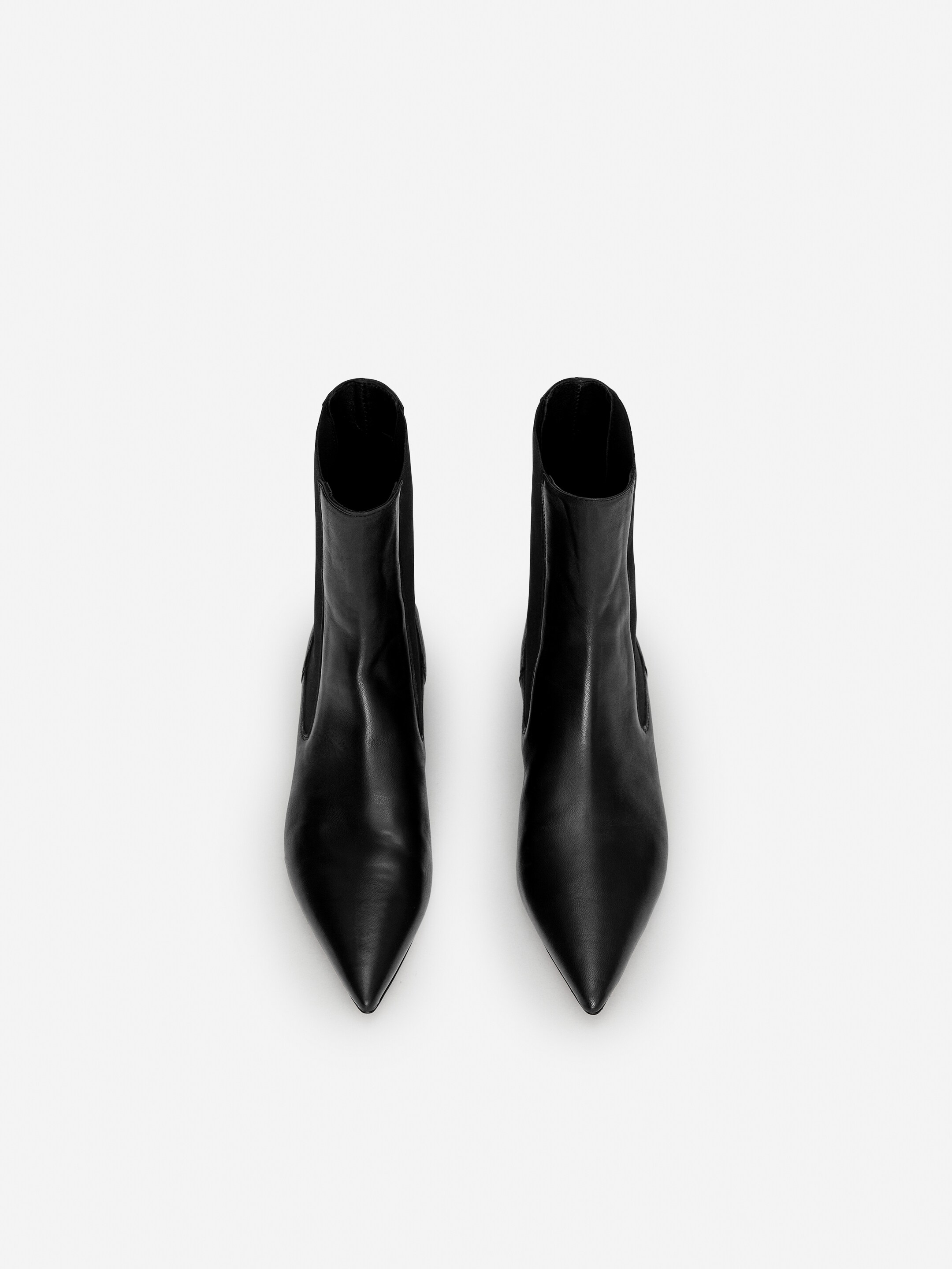 Bottines pointues en cuir - Noir - Femme - StillMedia/DescriptiveStillLife - 10
