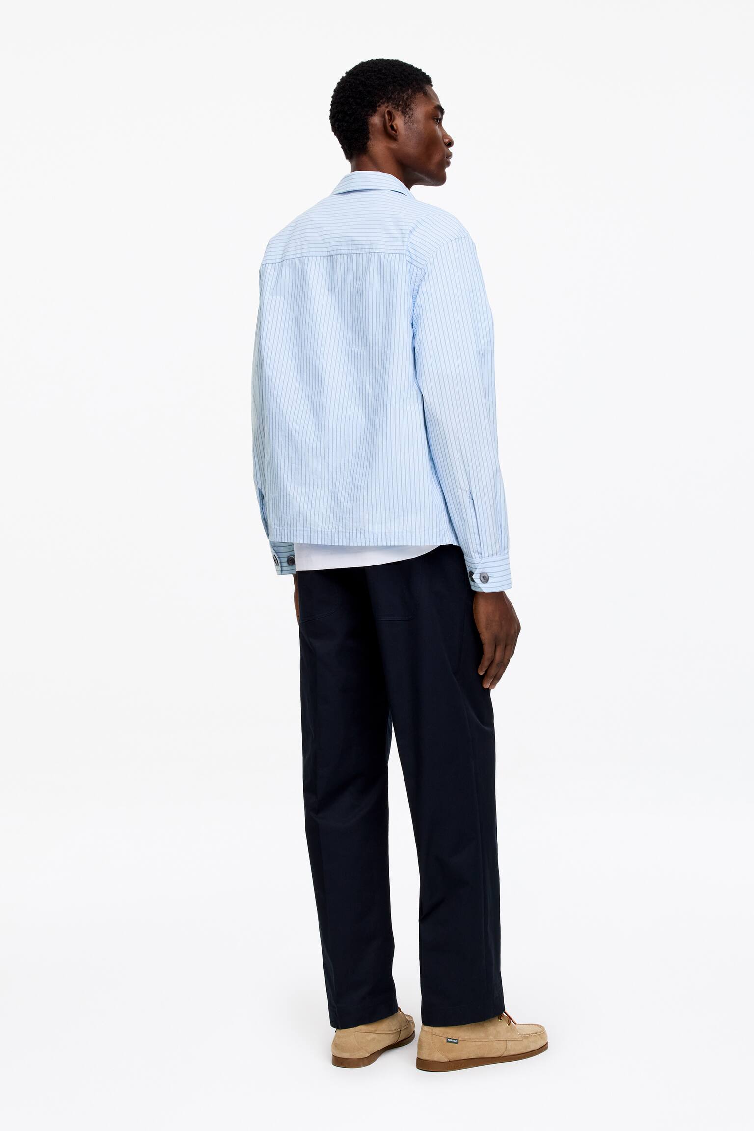 Veste imperméable en popeline - Blanc/Rayures/Beige/Carreaux - 3