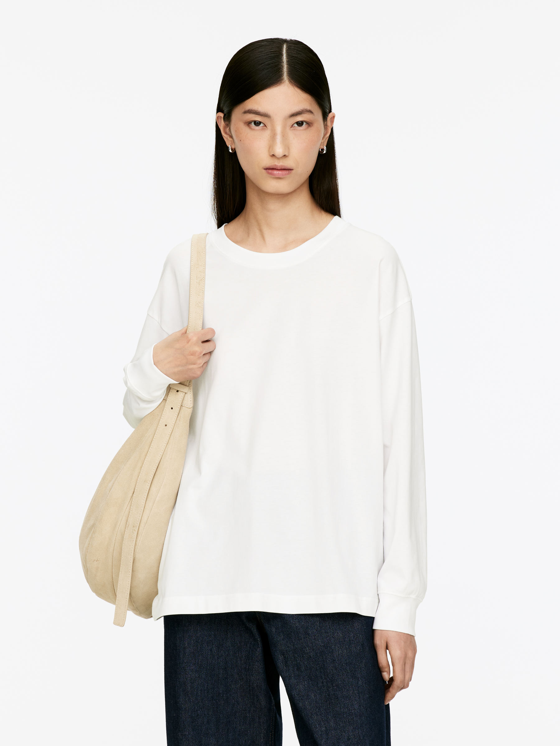 Long-Sleeved T-Shirt-#FFFFFF-16030