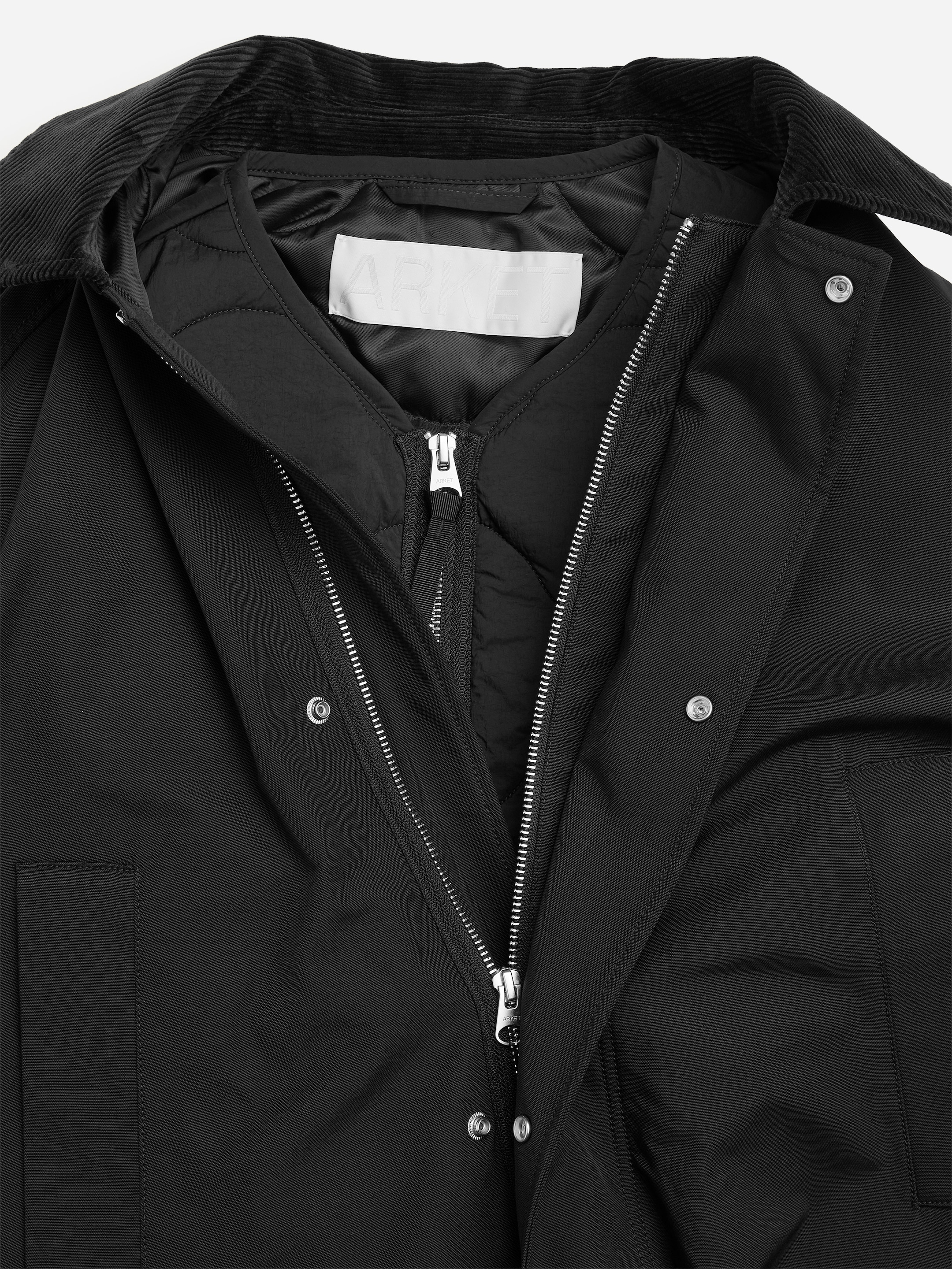 Cappotto cerato di media lunghezza - Nero - Relaxed fit - men - StillMedia/DescriptiveDetail - 9