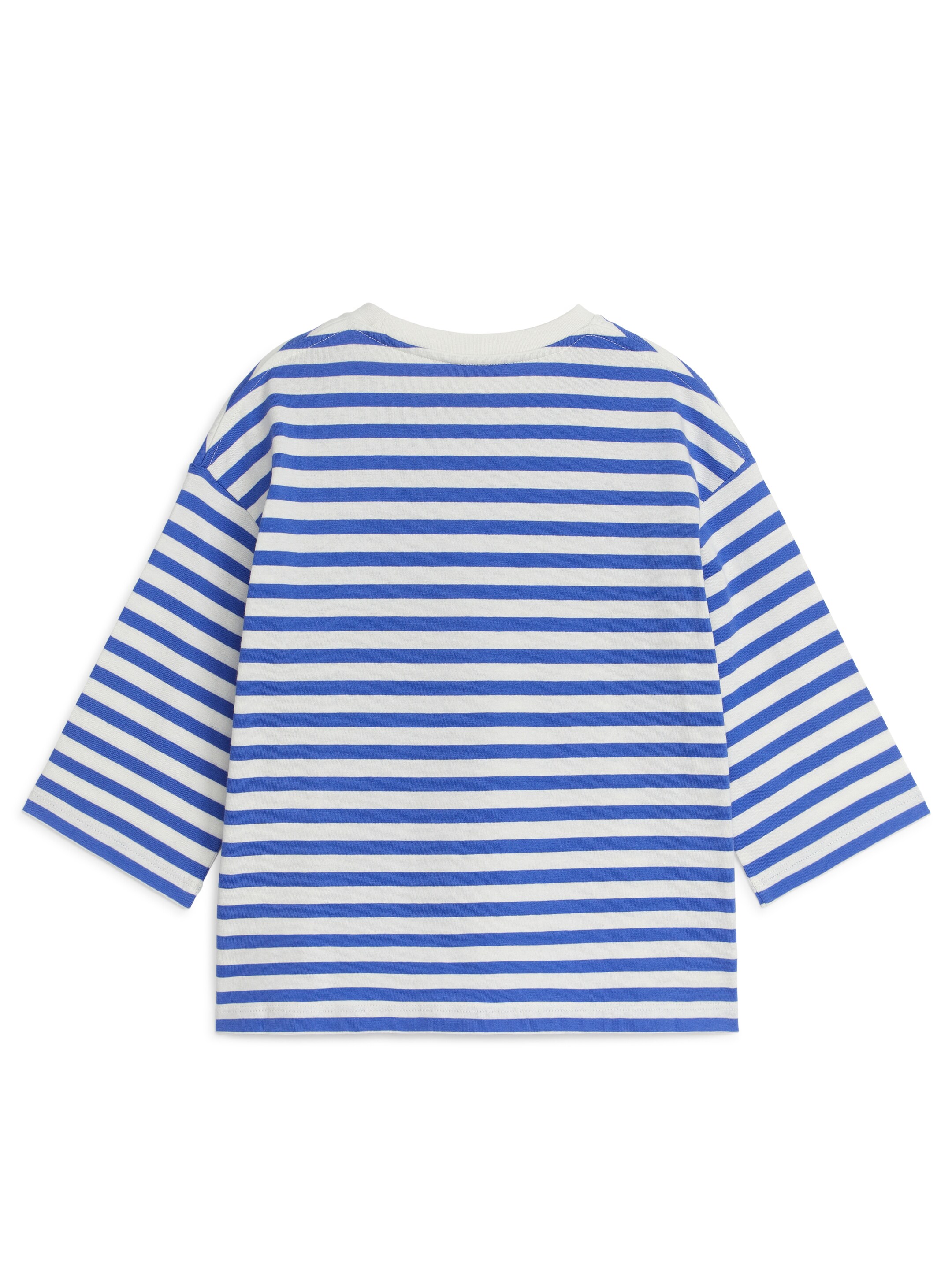Größeres Bild ansehen: Oversize-T-Shirt mit langen Ärmeln - Blau/Weiß - Kids | H&M DE 2