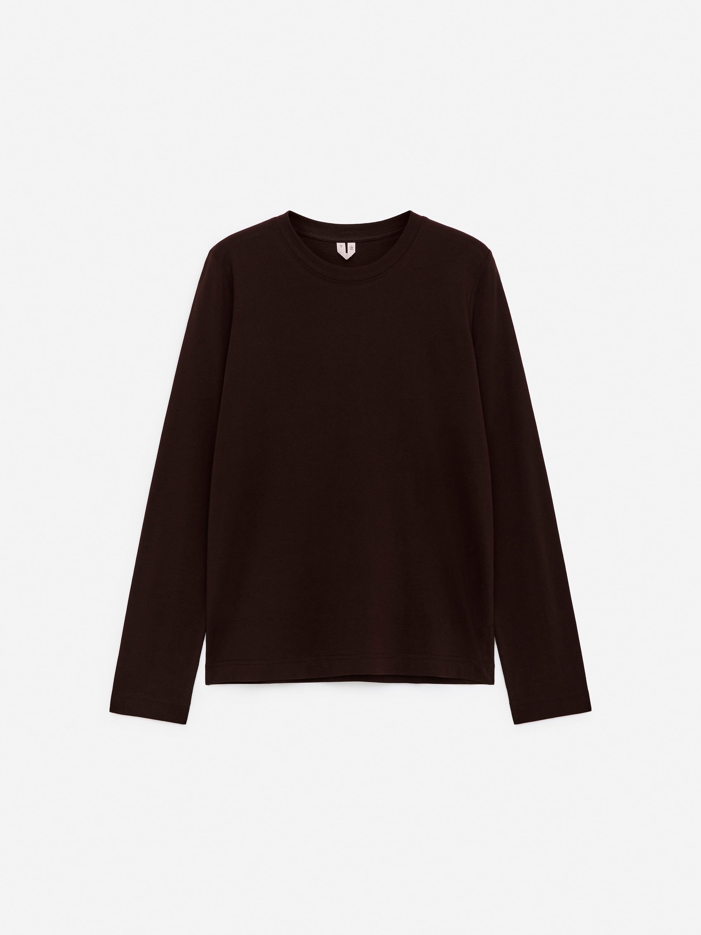 IRIS Signature Long-Sleeve T-Shirt - Bruin/grijs/Wit/Roze/Off White/Black/Zwart/Gebroken wit/roestbruin/Blue/Pink/Off White