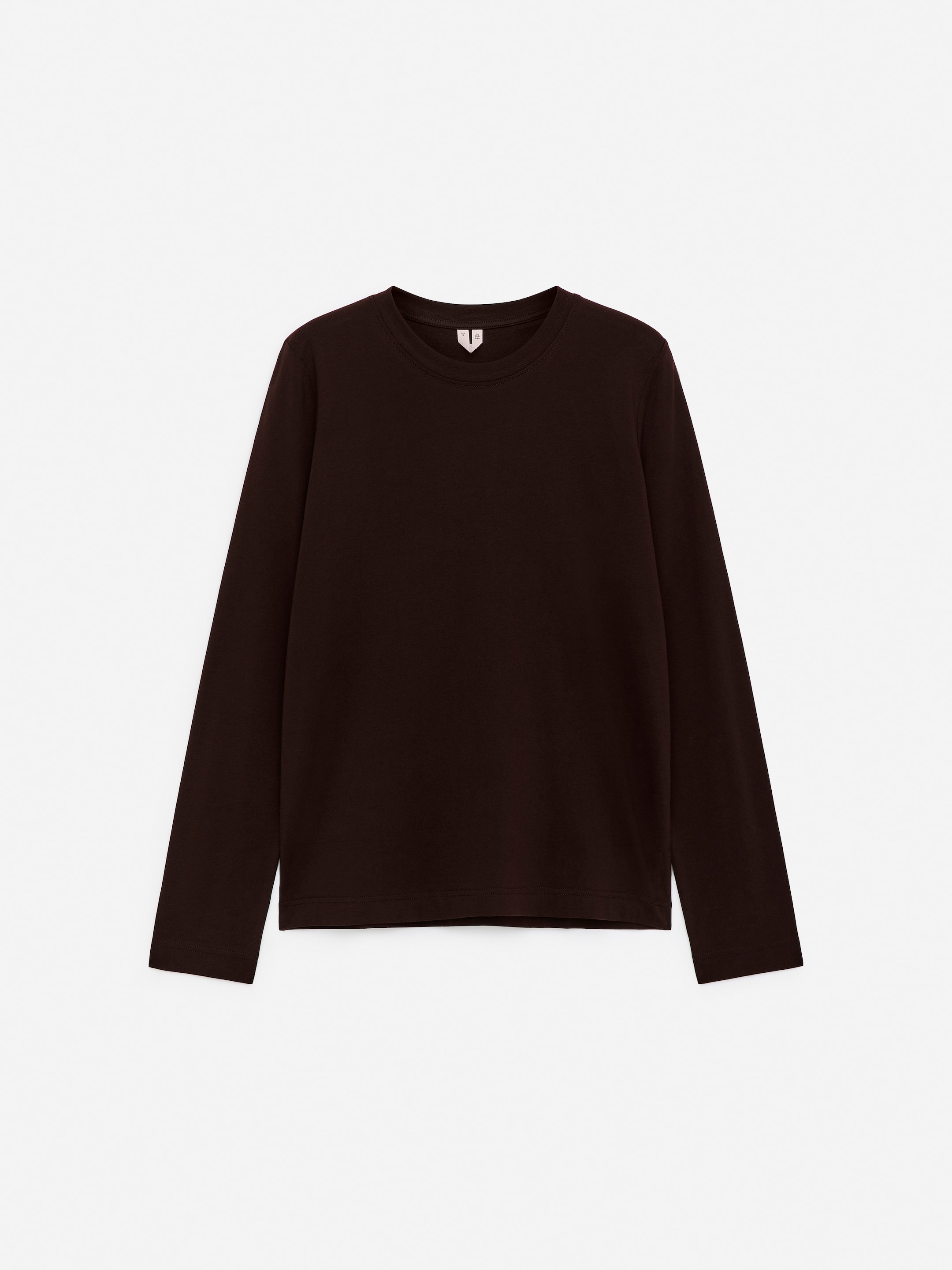 Signature Long-Sleeve T-Shirt-Brown-17366
