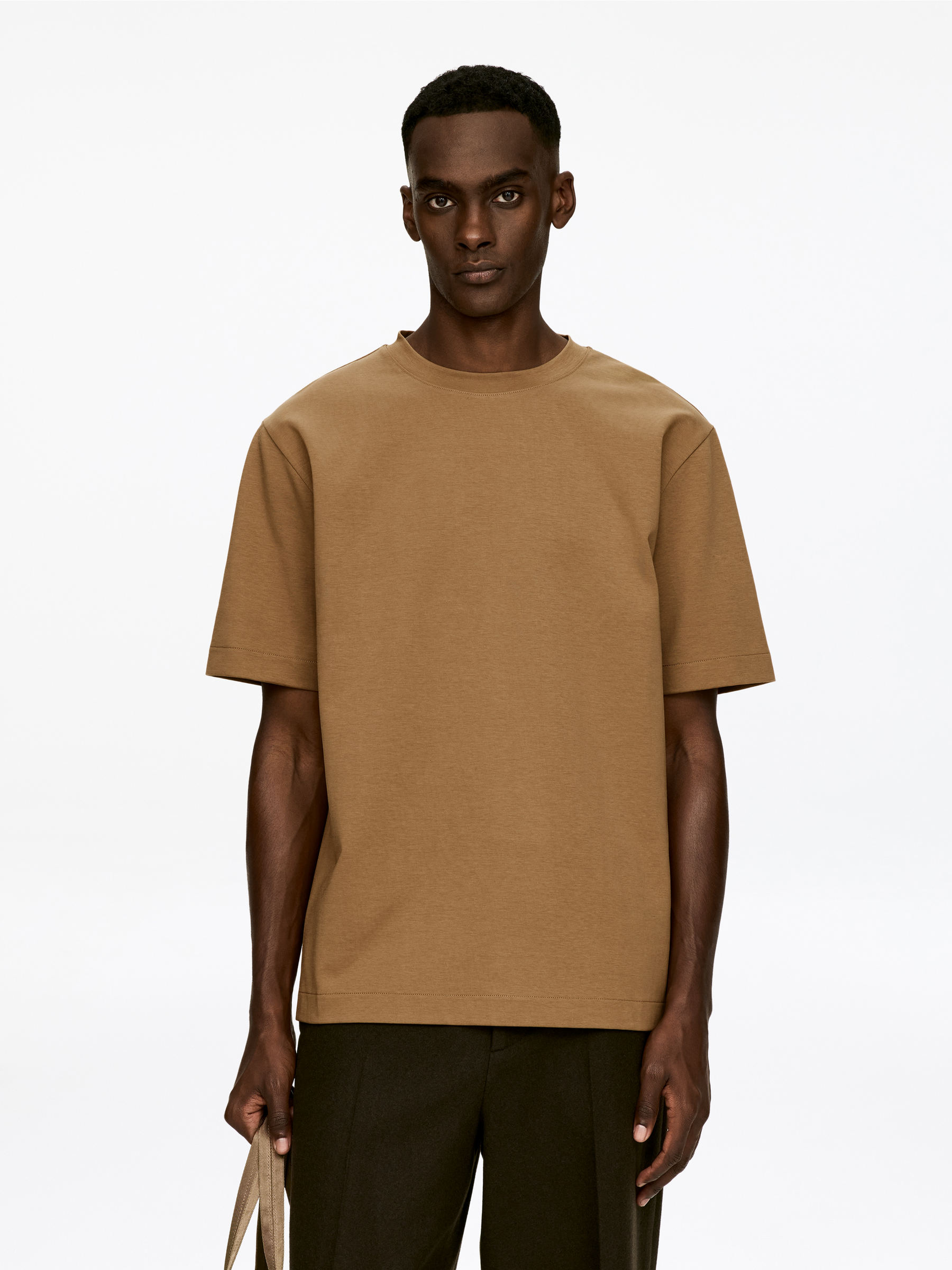 Interlock T-shirt-#76654E-16757