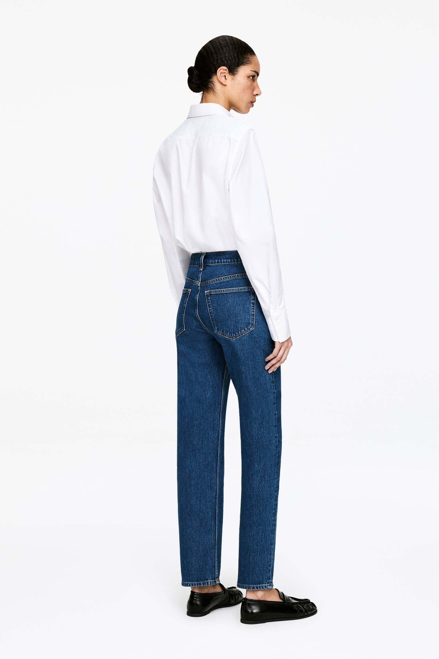 JADE cropped slim fit jeans - Middenblauw/Lichtblauw/Gewassen zwart/Wit/Donkerblauw/Wit/Blauw/Blauw - 5