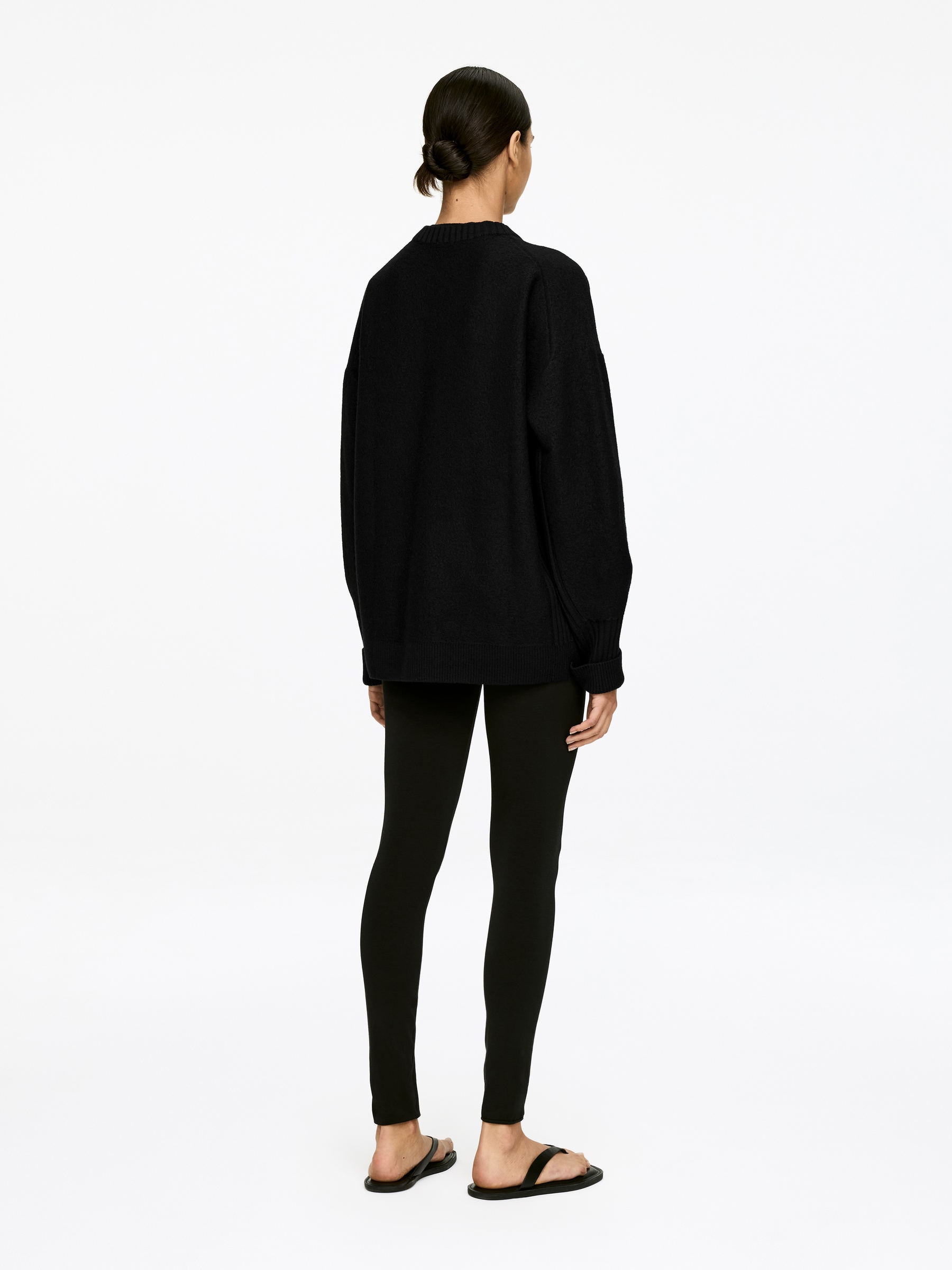 Suéter de lana hervida - Negro - Corte relajado - Women - StillMedia/Lookbook - 4