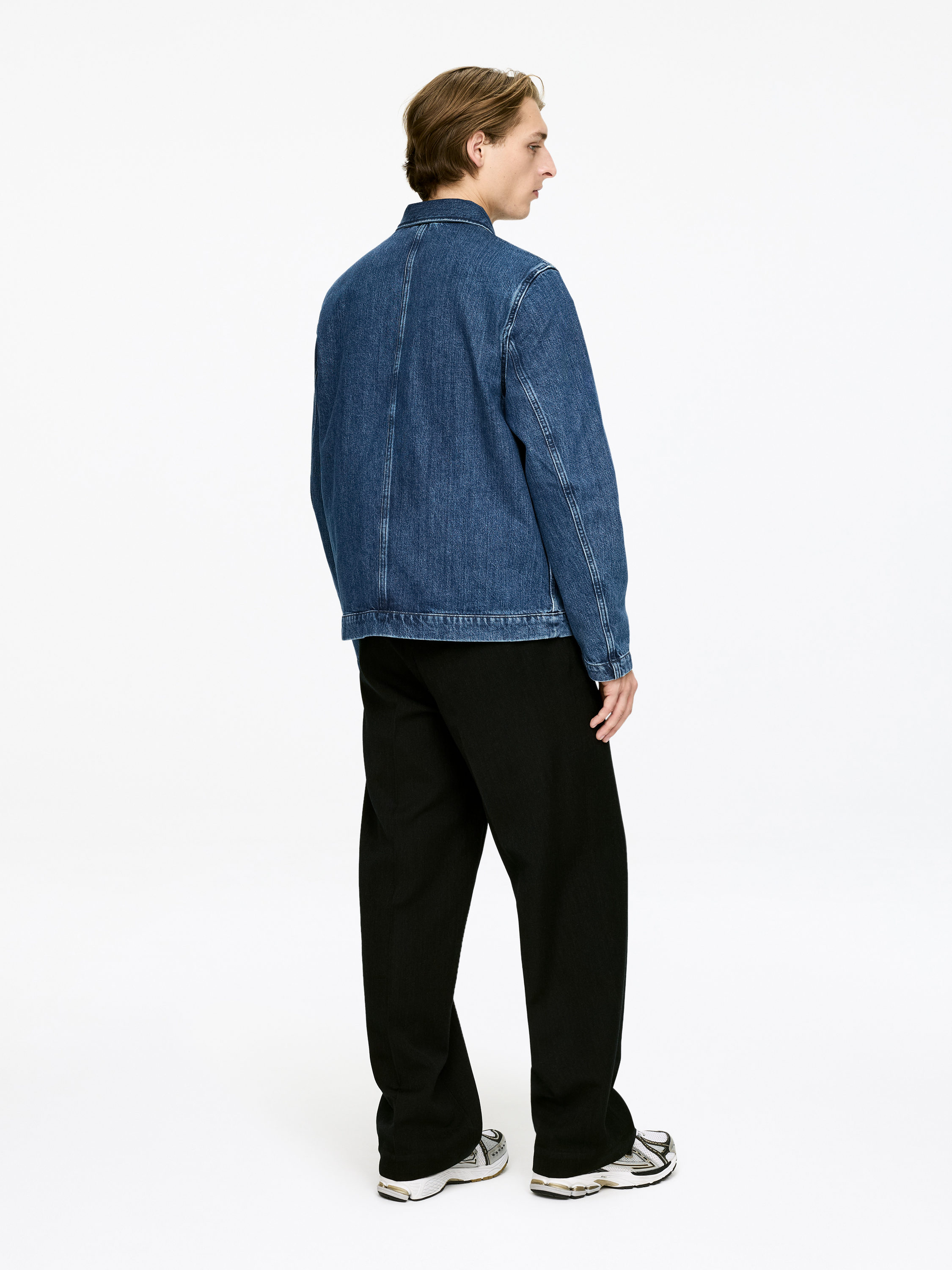 Denim Overshirt - Washed Blue - Loose fit - Men - StillMedia/Lookbook - 10