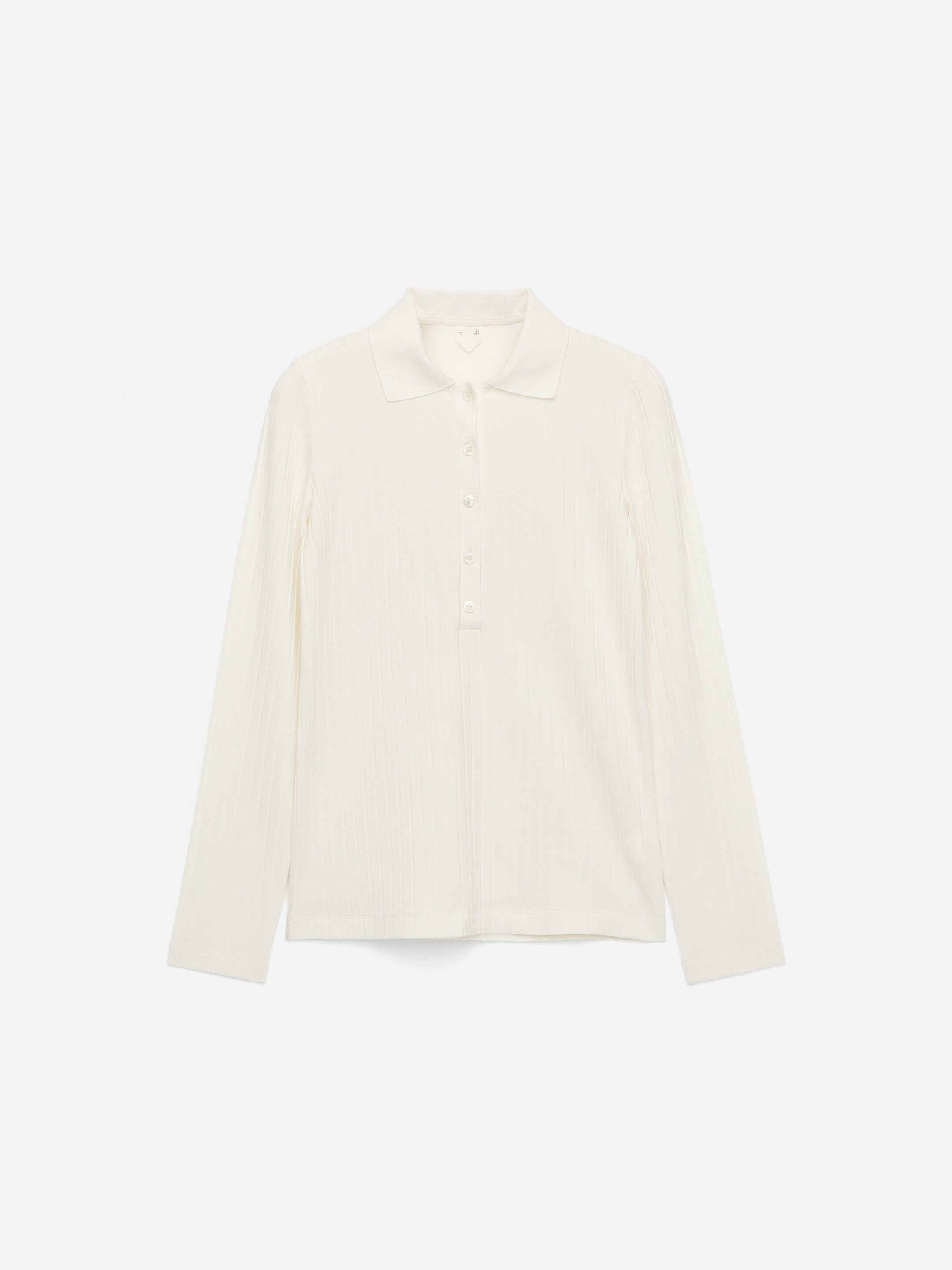 Agrandir l'image: Polo à larges côtes - Blanc - FEMME | H&M BE 5