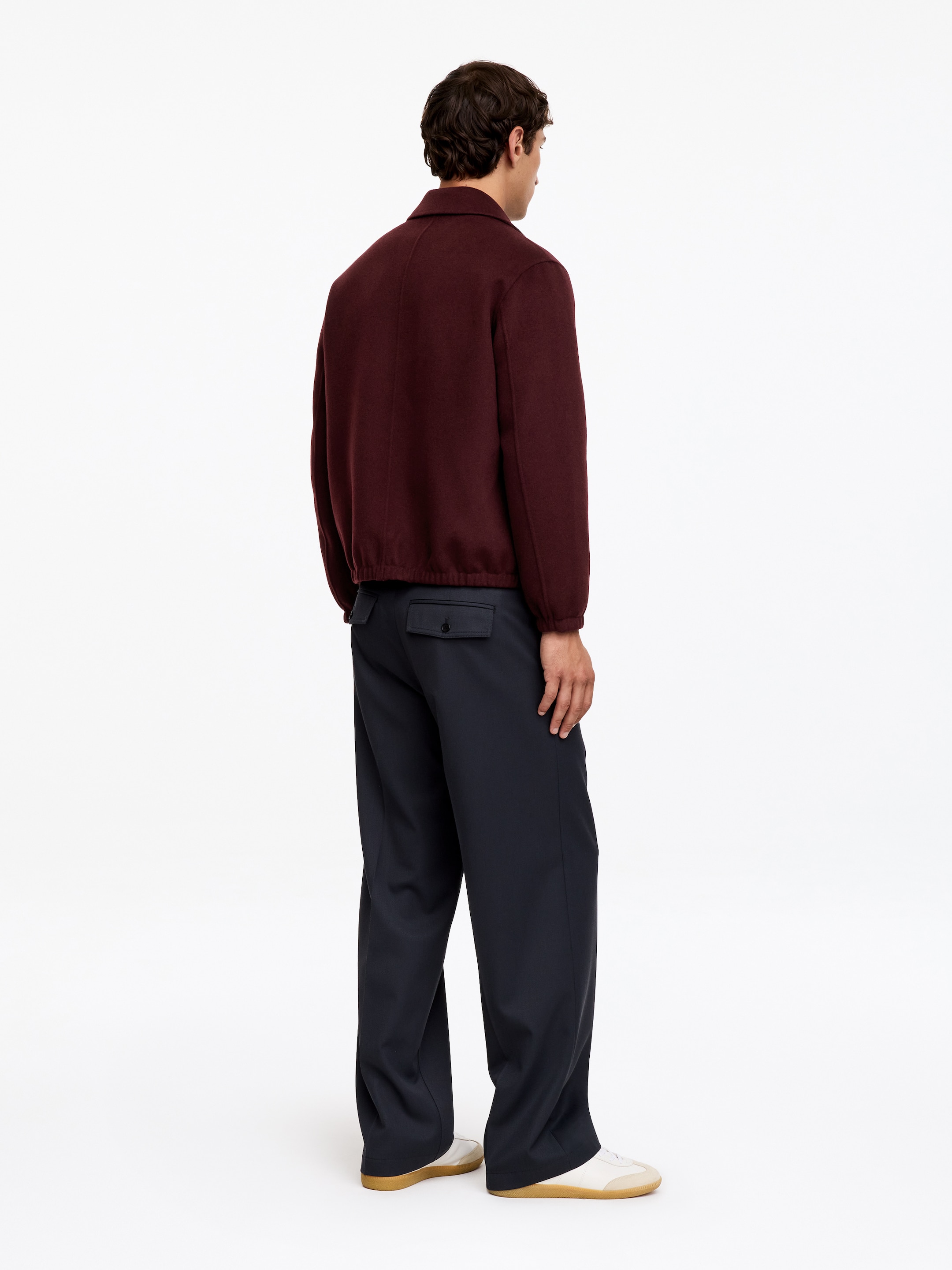 Wool Blend Doublé Jacket - Wine Red - Regular fit - men - StillMedia/Lookbook - 2