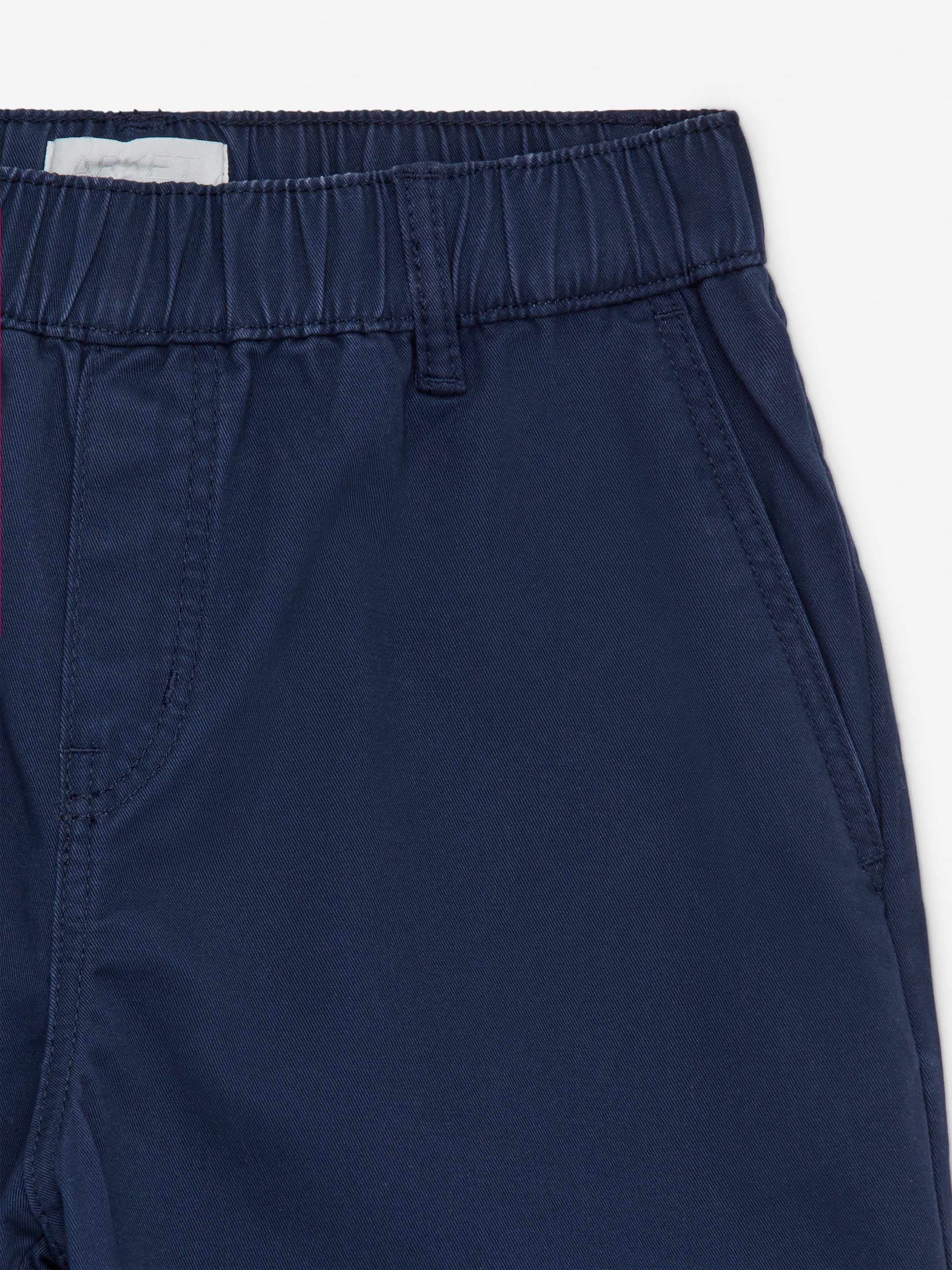 Visa större bild: Chinos med vida ben - Mörkblå - BARN | H&M SE 3