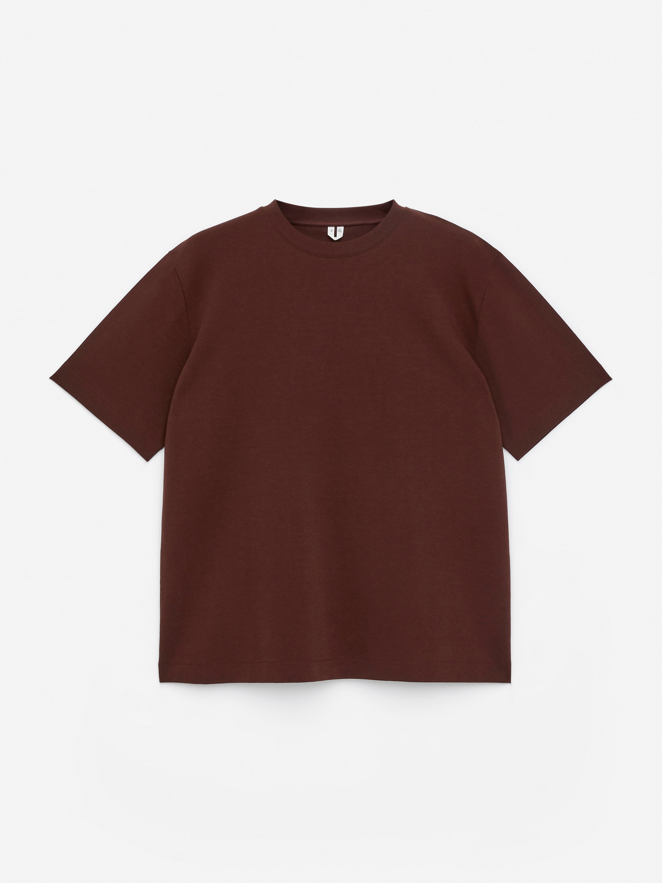 T-shirt i interlocktrikå - Mörk vinröd - Loose fit - Men - StillMedia/DescriptiveStillLife - 1