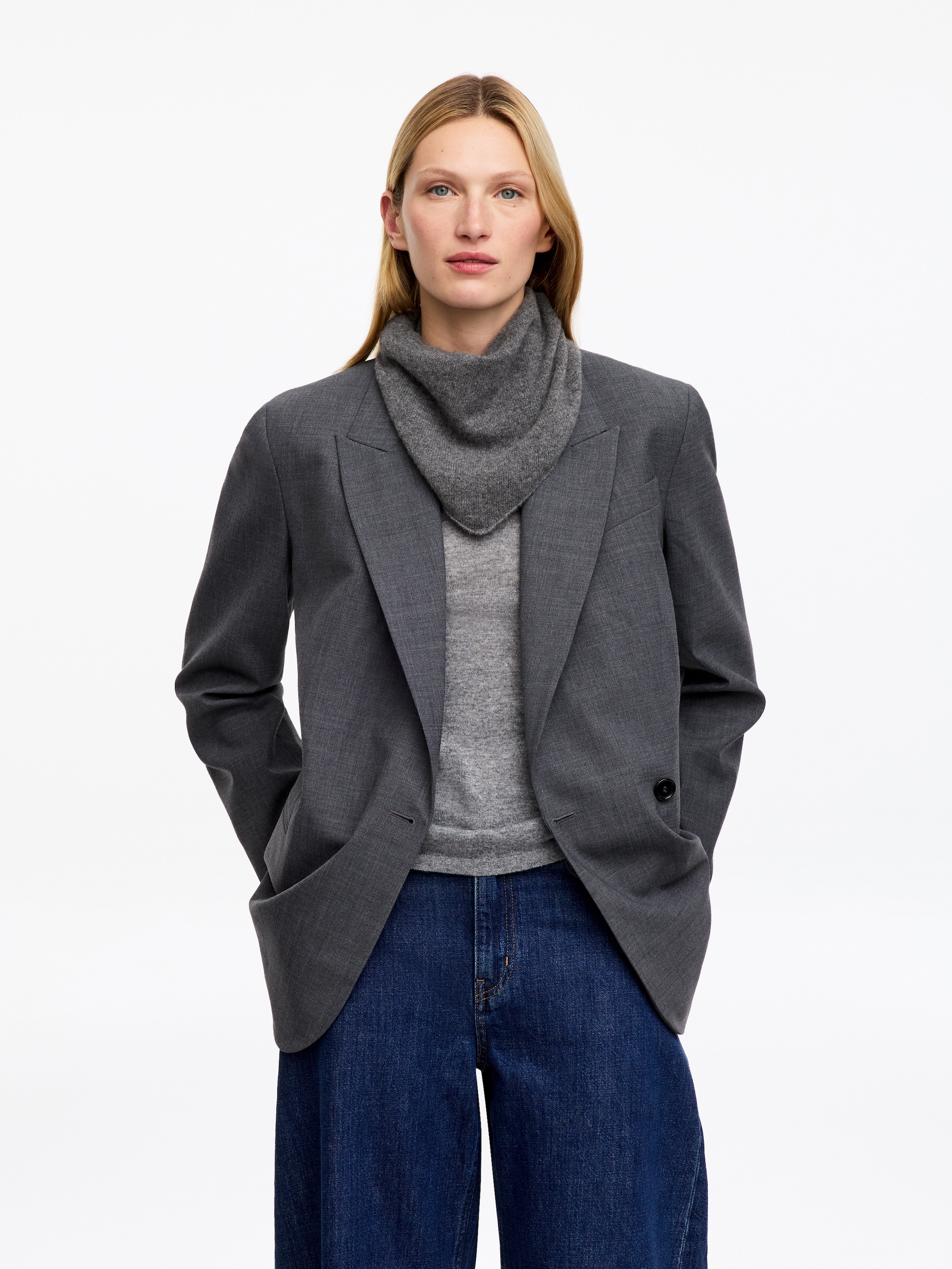 Bufanda de cachemir-Grey-20339