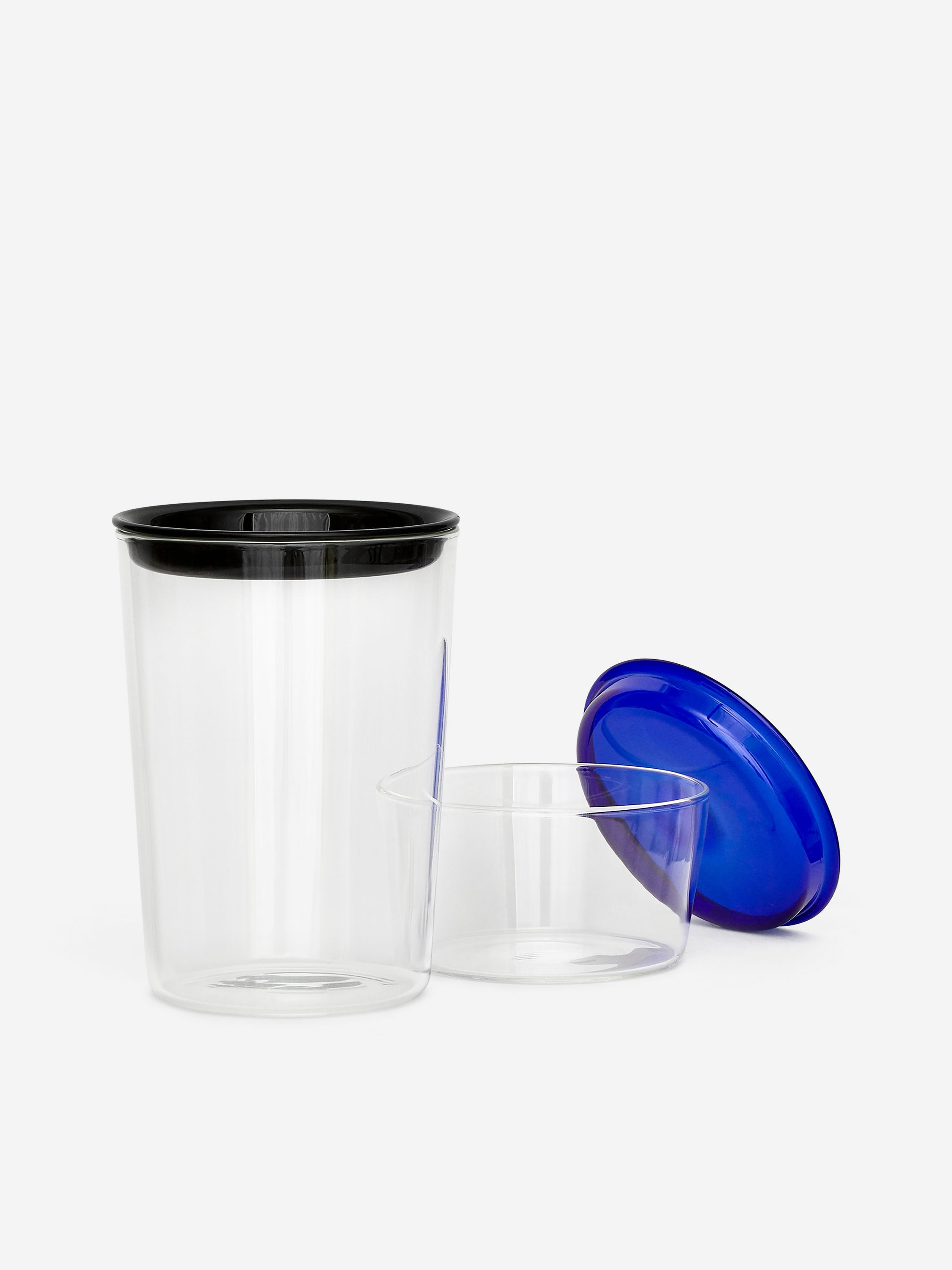 Glass Canister Low - Transparent/Blue - Homeware - StillMedia/DescriptiveDetail - 4