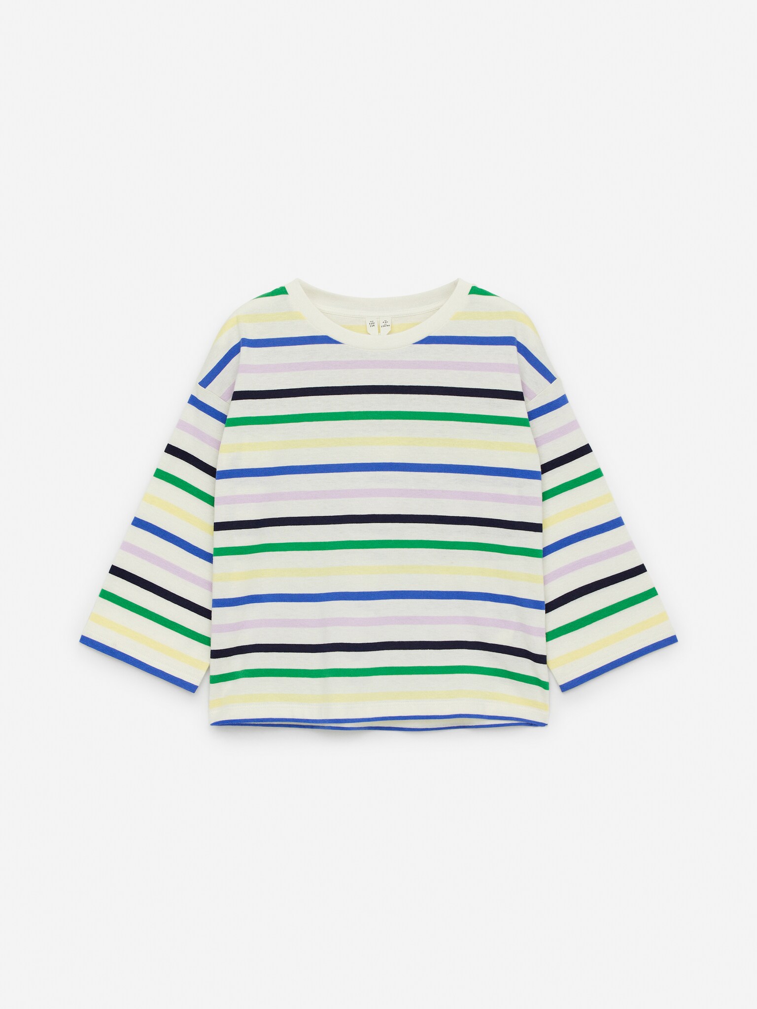 T-shirt à manches longues - Blanc cassé/Multi-rayures/Beige/Arc-en-ciel/Blanc/Bleu/Violet/Rouge/Rose/Orange