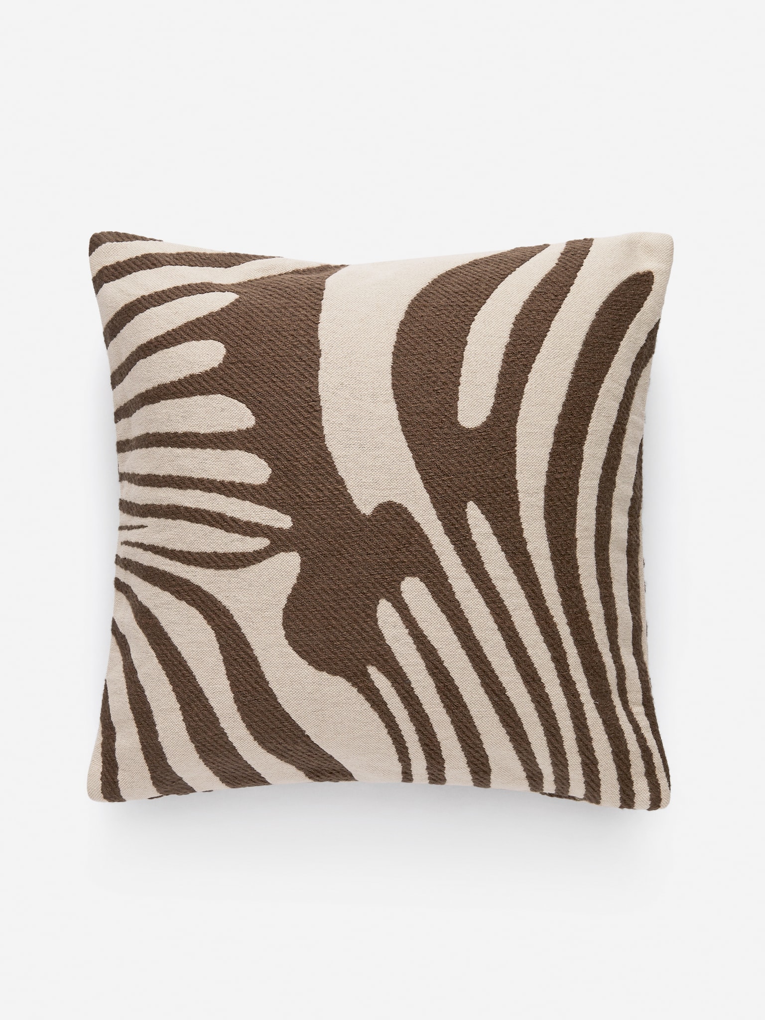 Cotton Wool Cushion Cover 50 x 50 cm - Dark Mole/White/White/Blue/Red/Beige - 3